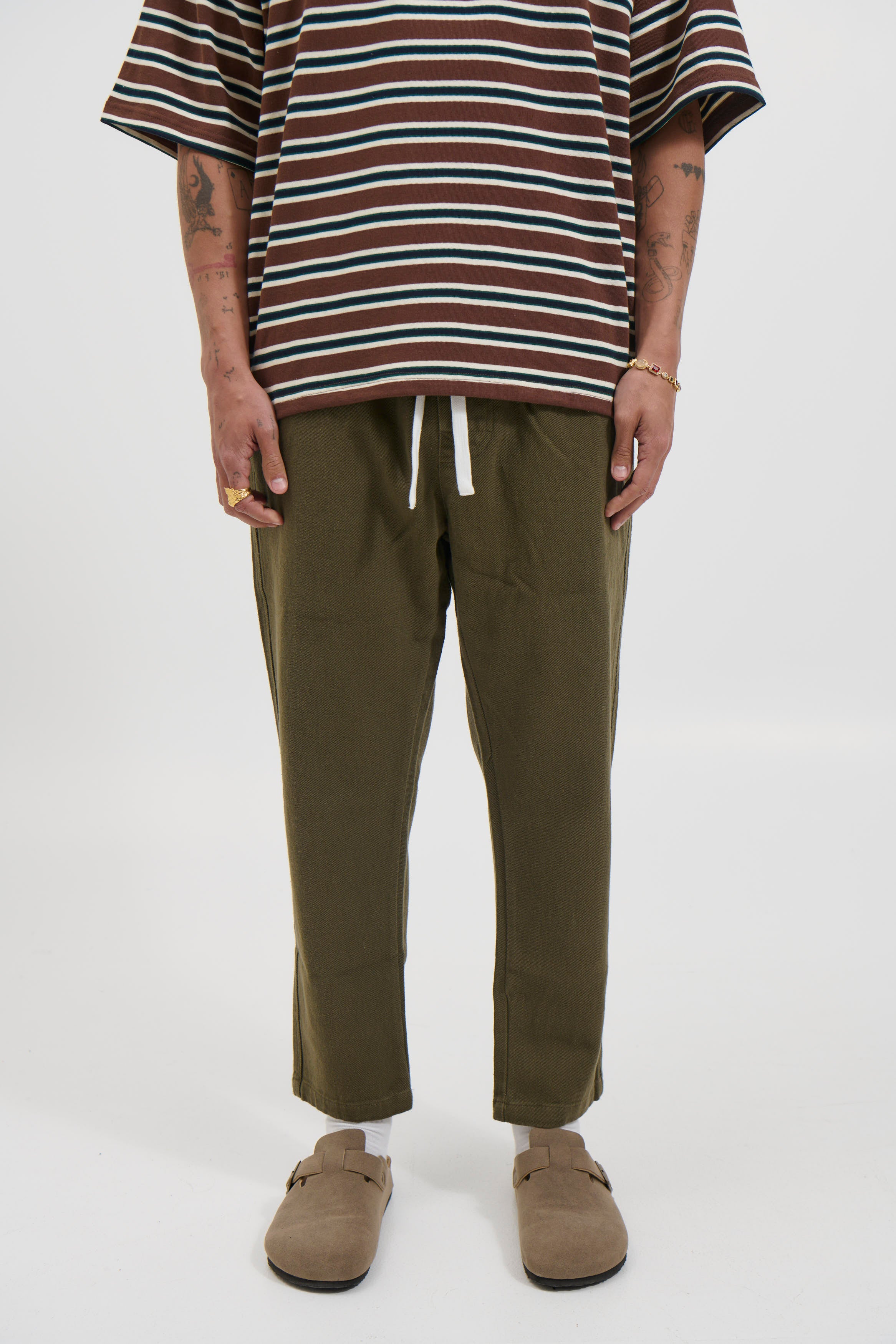 Drill Jogger Pant Olive