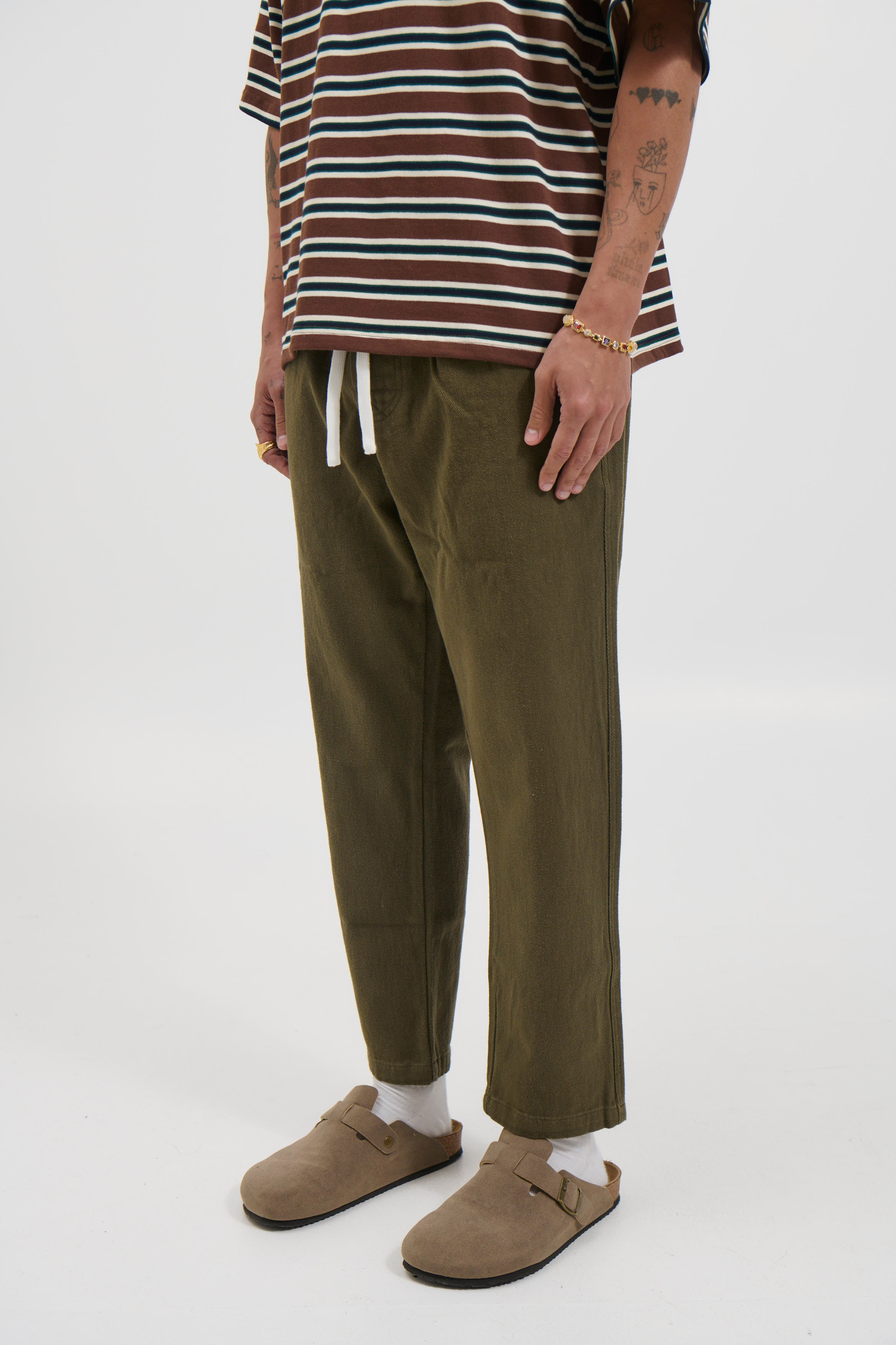 Drill Jogger Pant Olive
