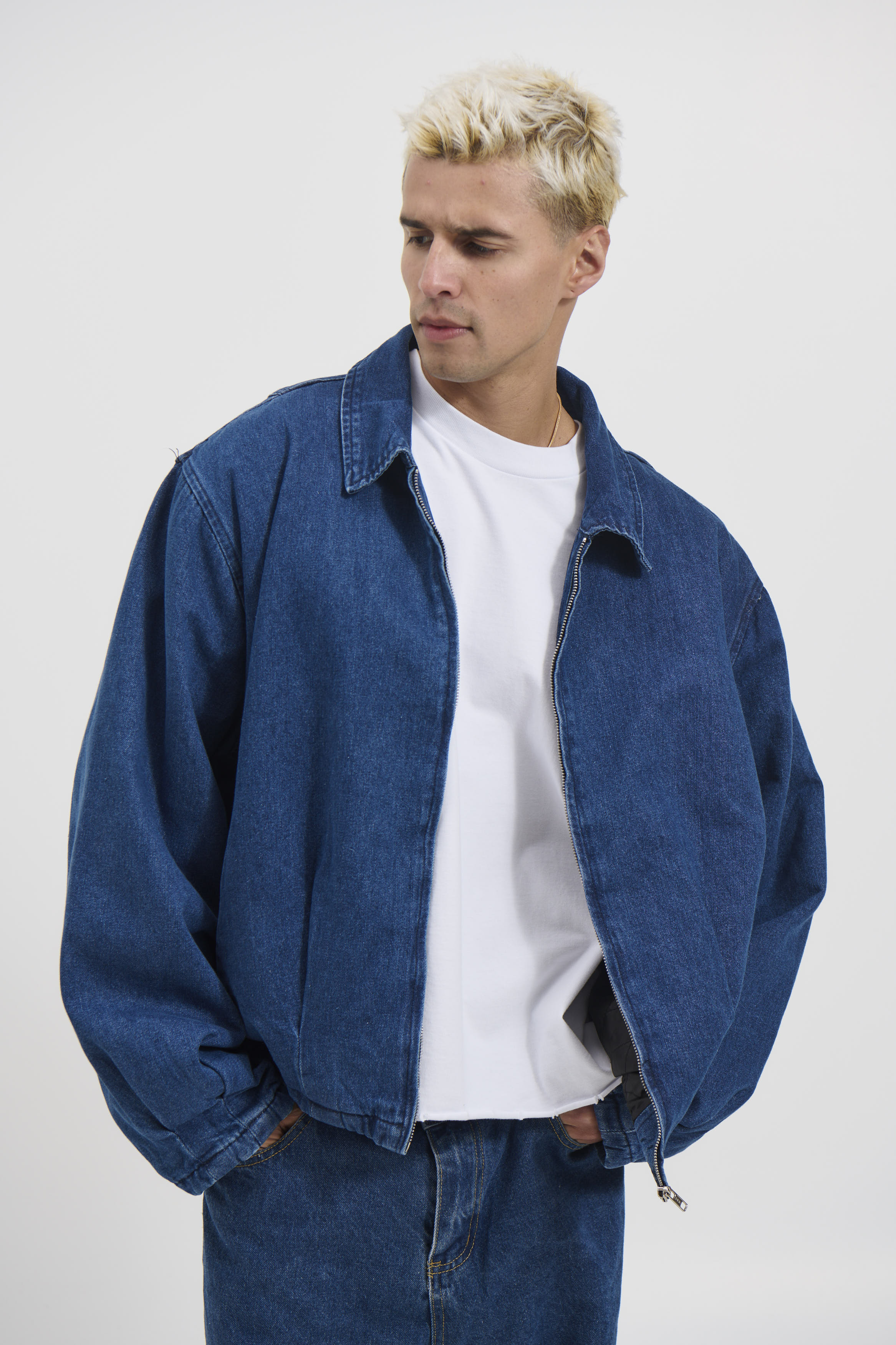Denim Drop Shoulder Indigo