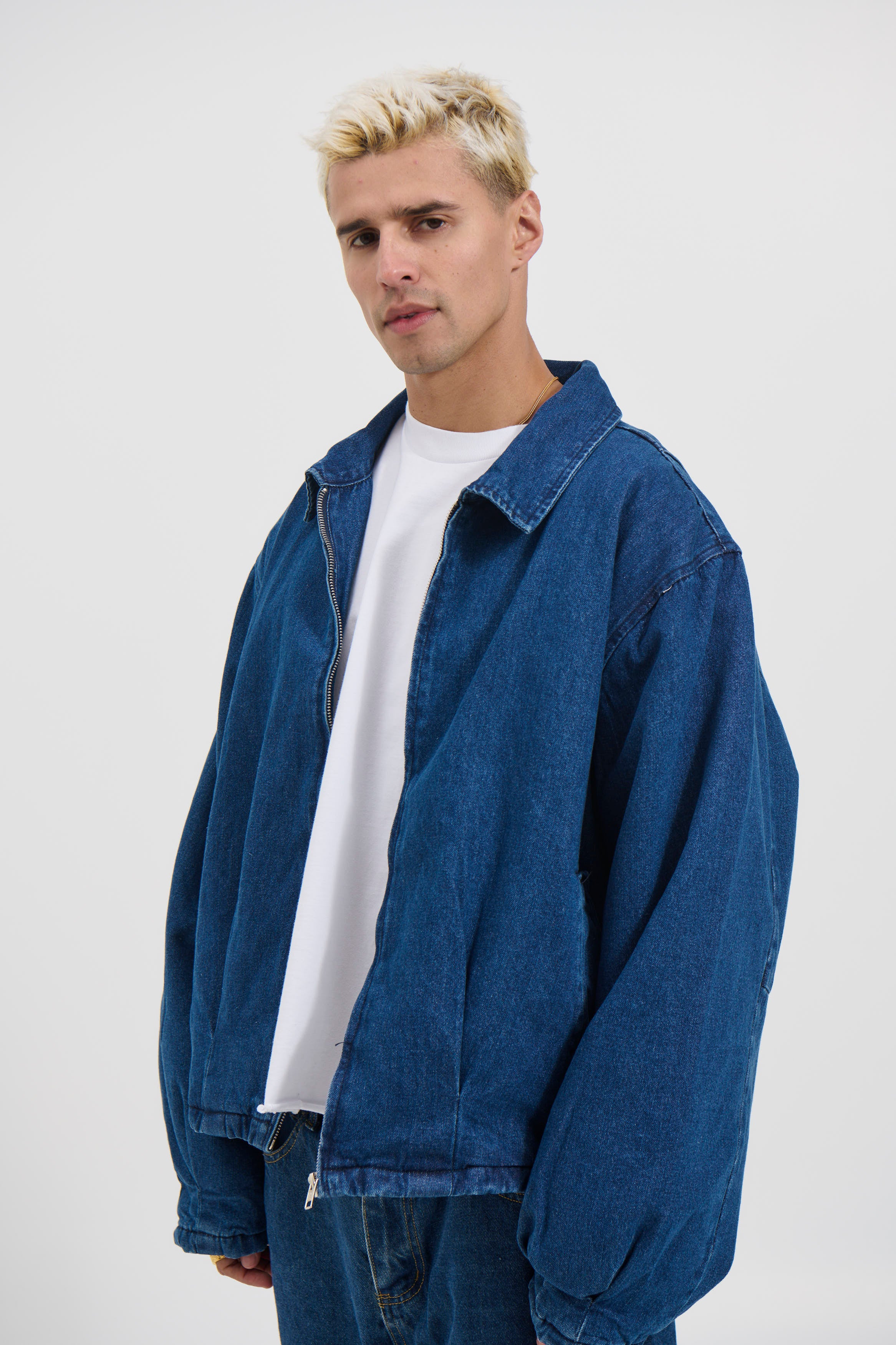 Denim Drop Shoulder Indigo