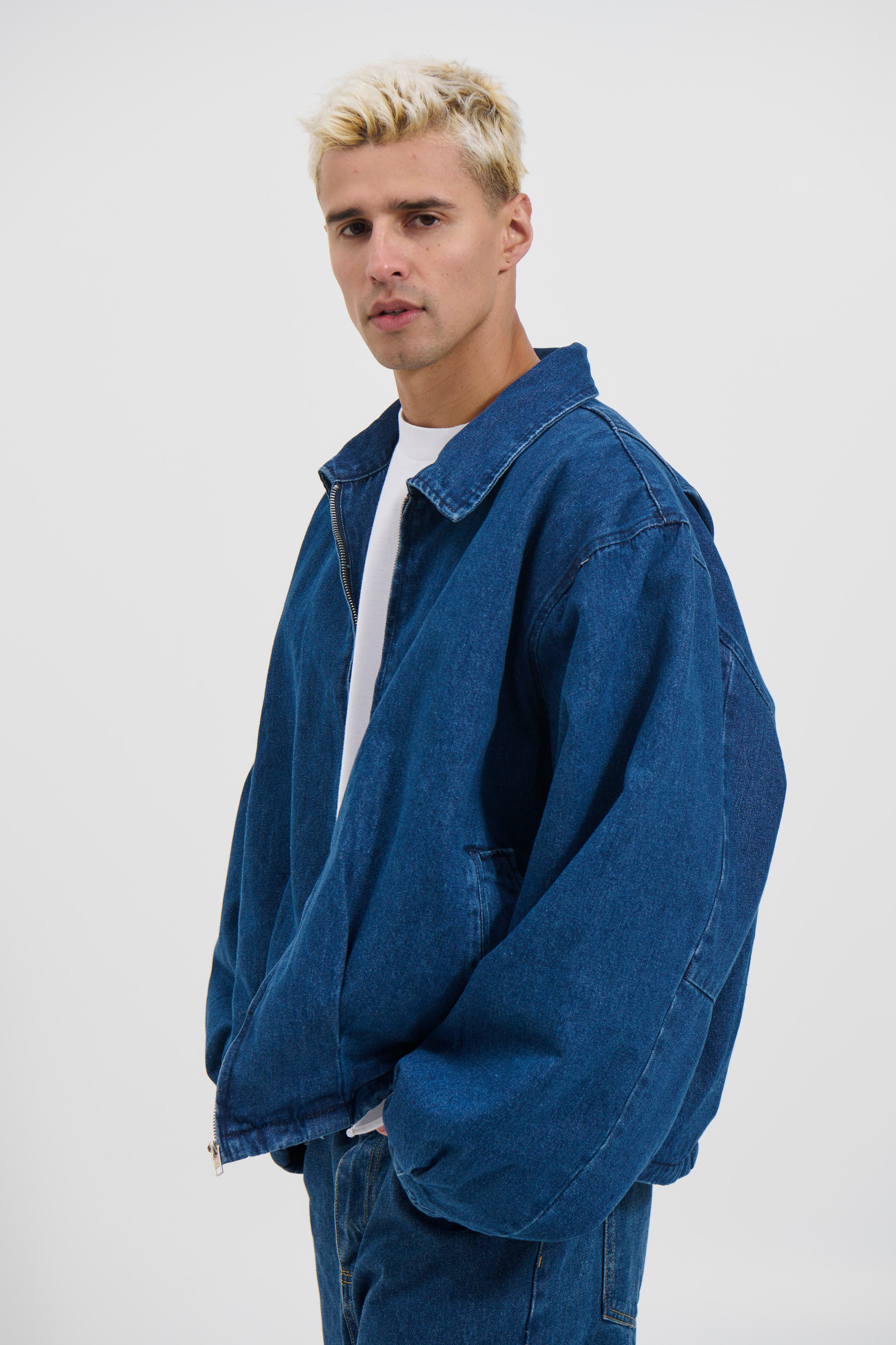 Denim Drop Shoulder Indigo