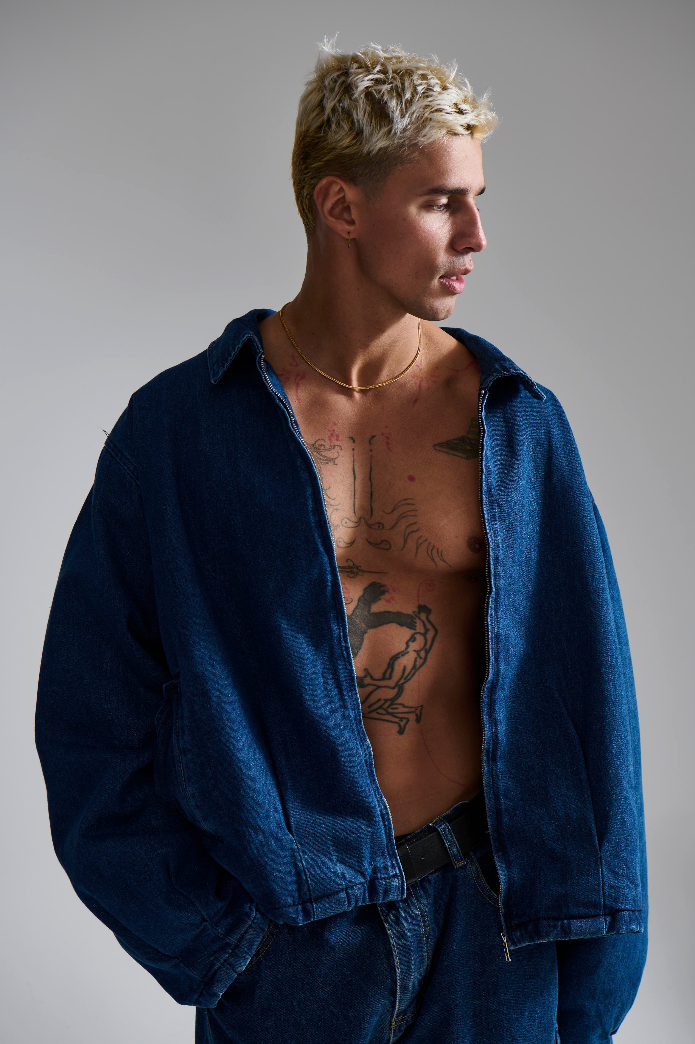 Denim Drop Shoulder Indigo