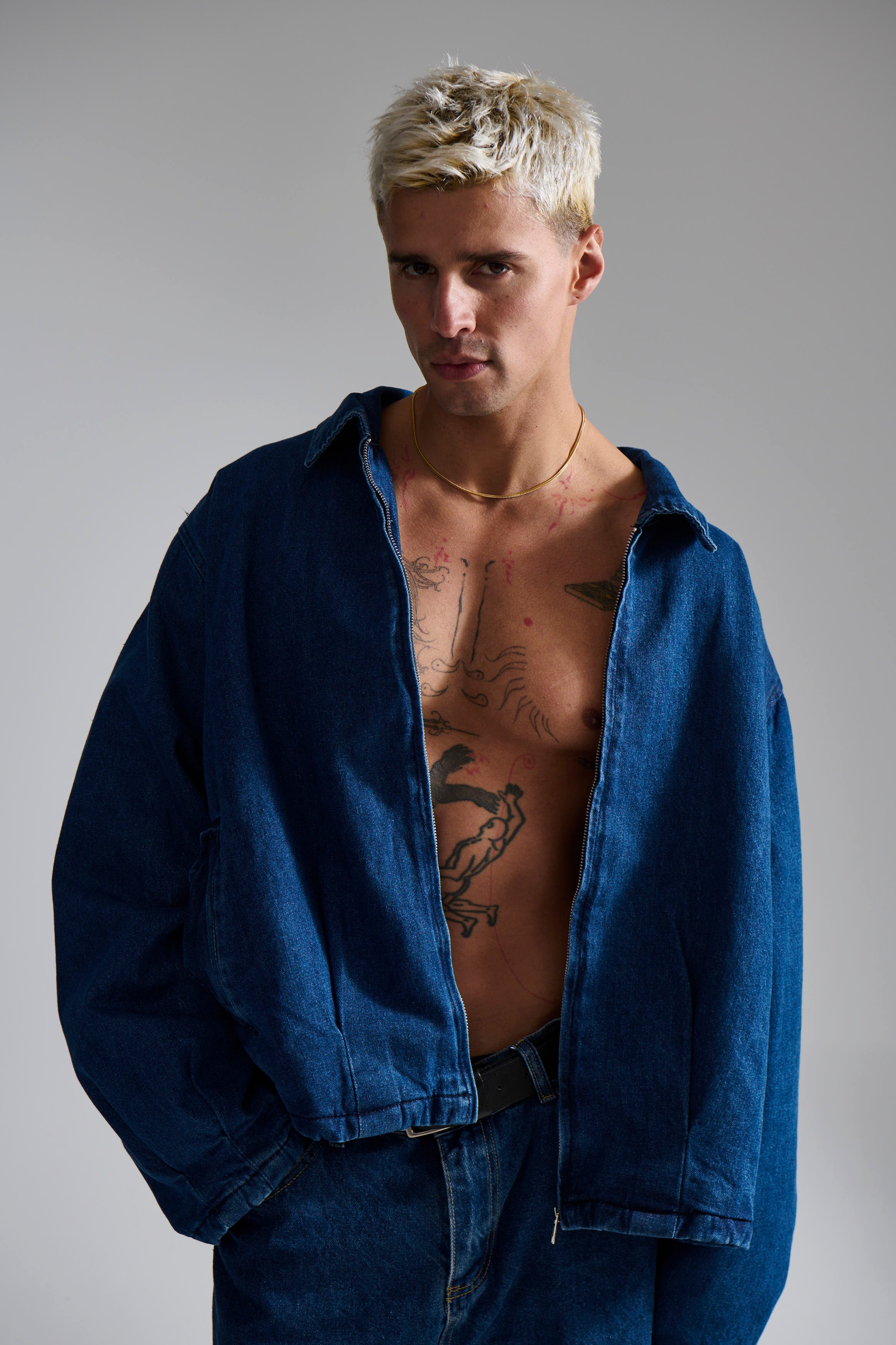 Denim Drop Shoulder Indigo