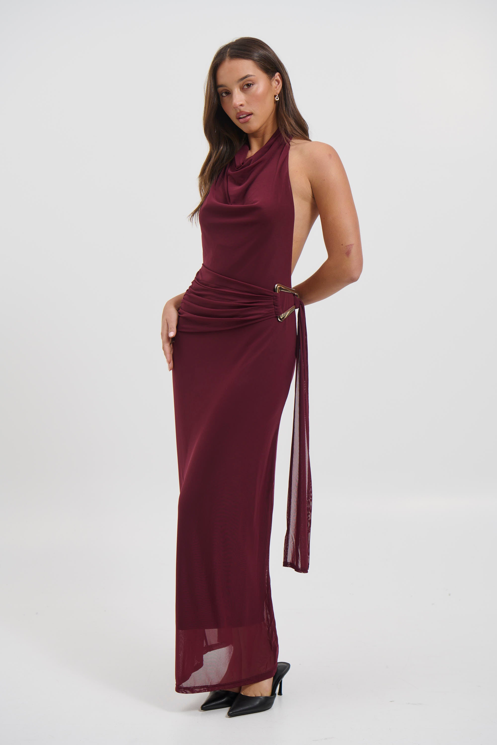 Cristina Maxi Dress Wine