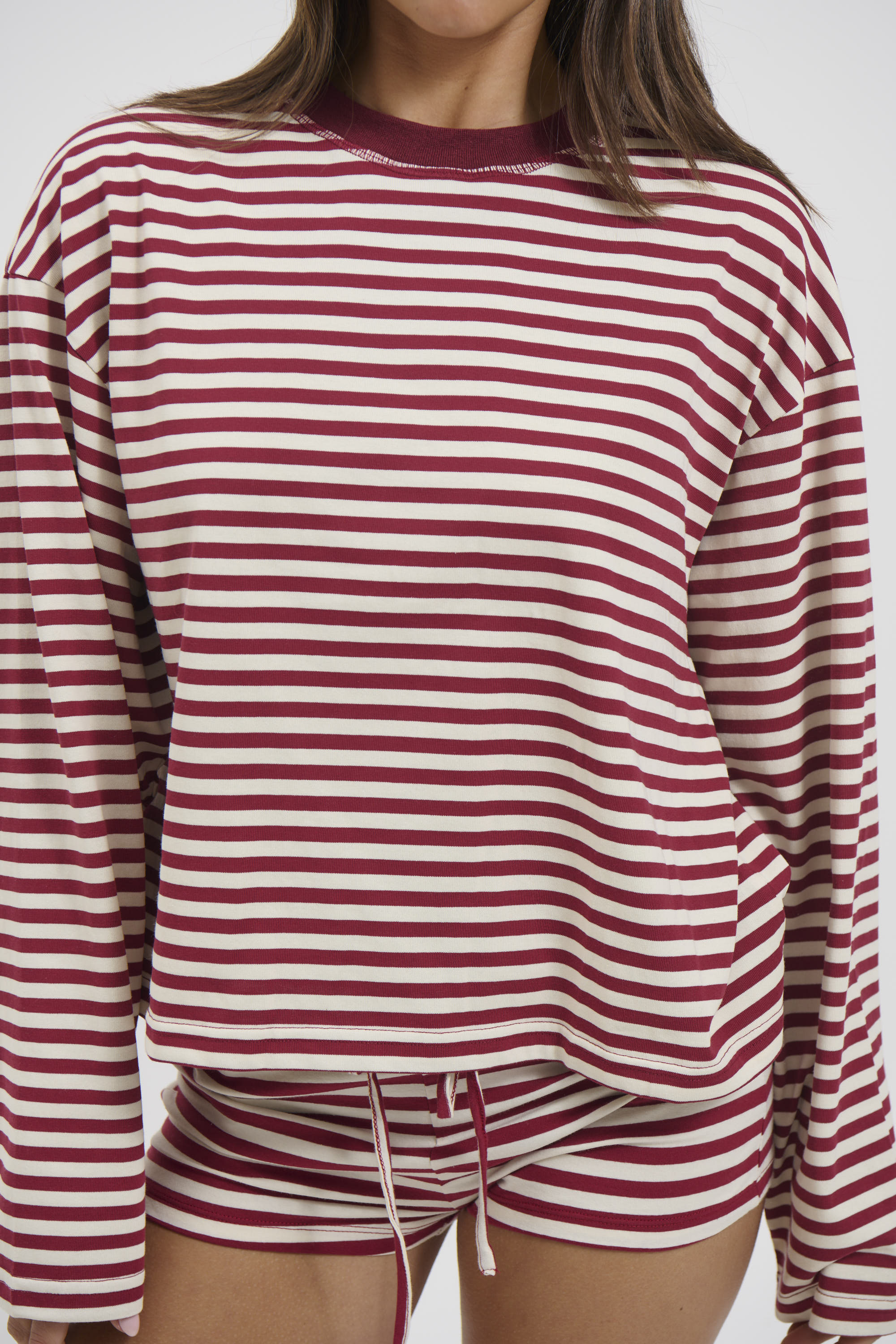 Kourt Bloomers Wine Stripe