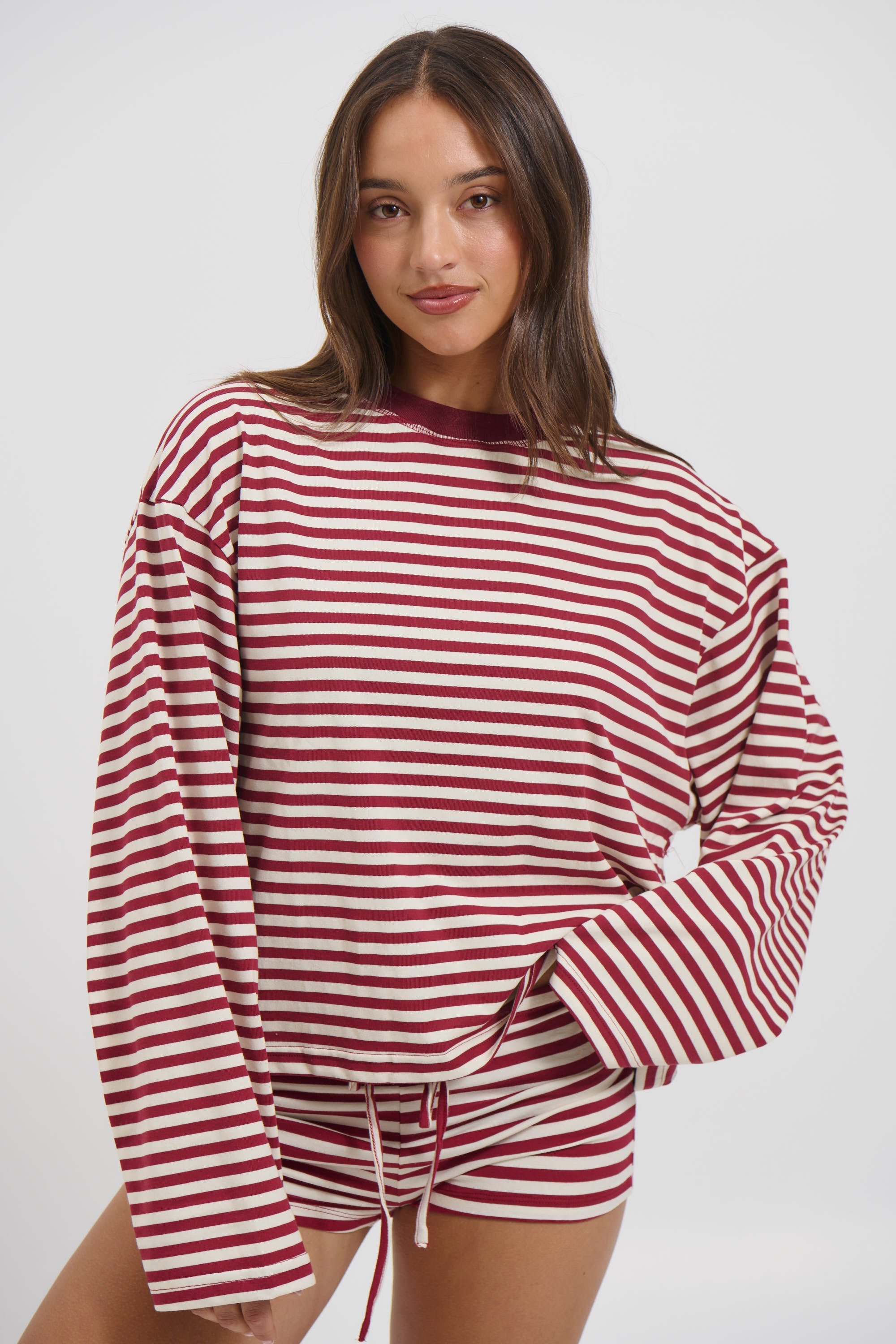 Kourt Bloomers Wine Stripe