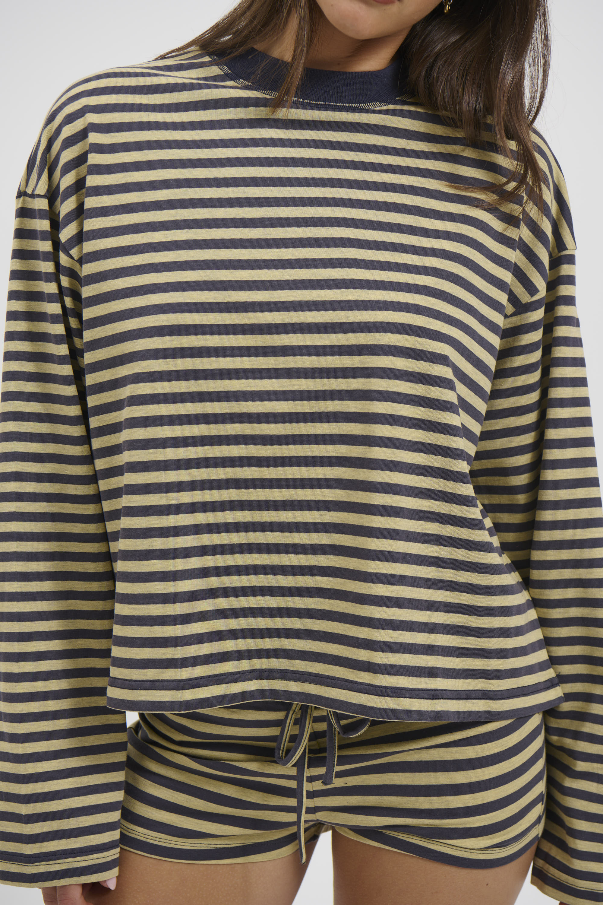 Kourt Bloomers Beige Stripe