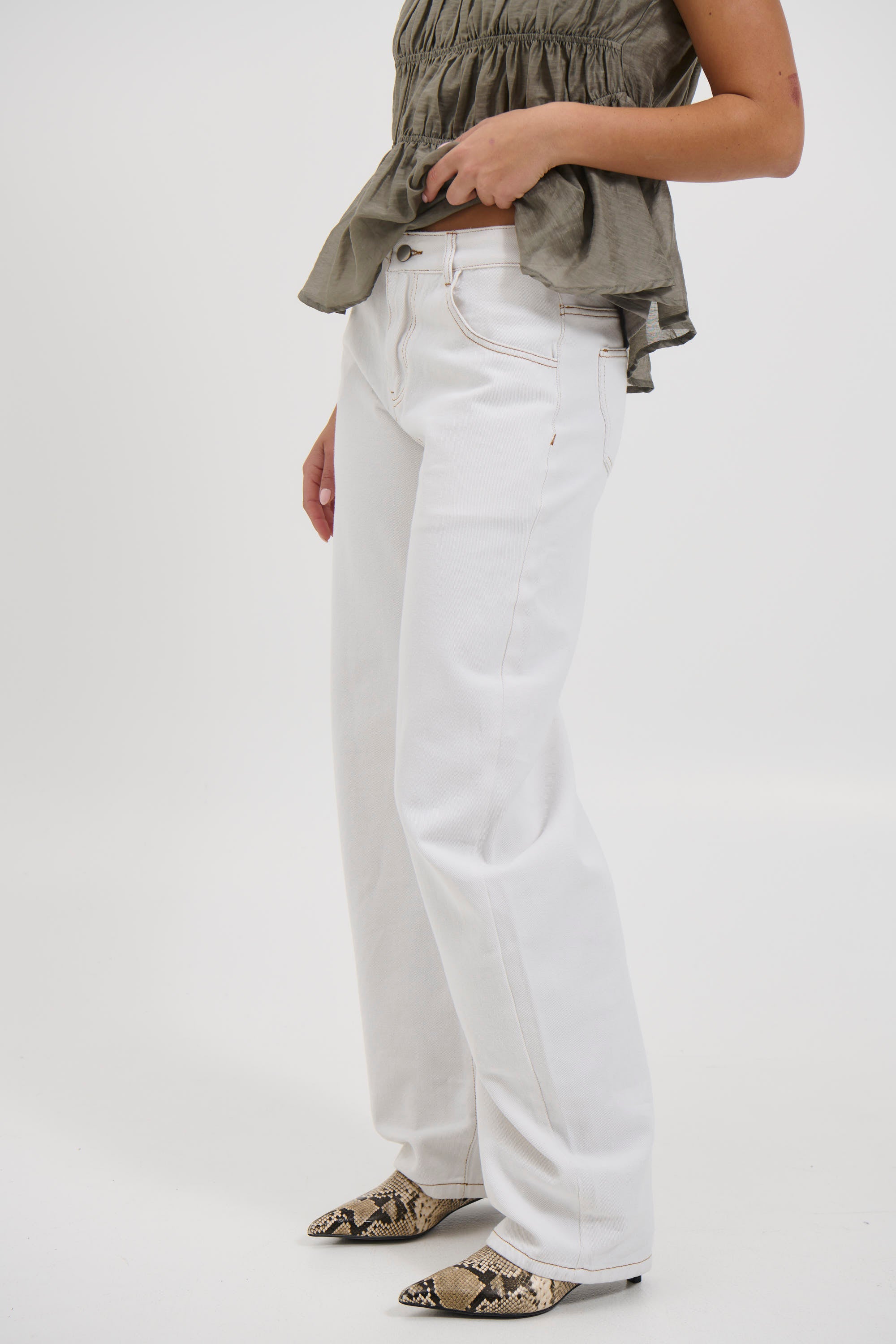 Horseshoe Denim White