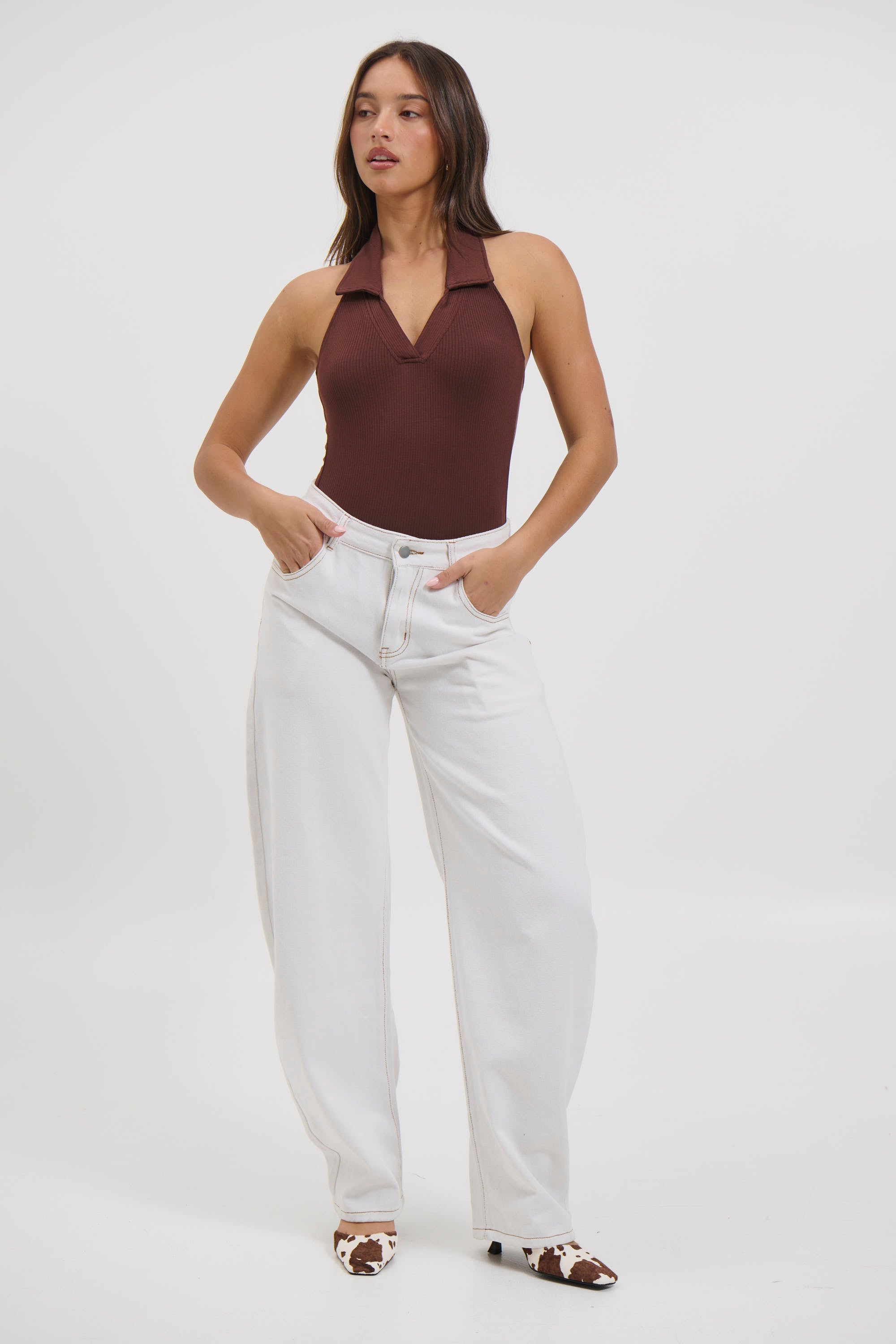 Elio Bodysuit Chocolate