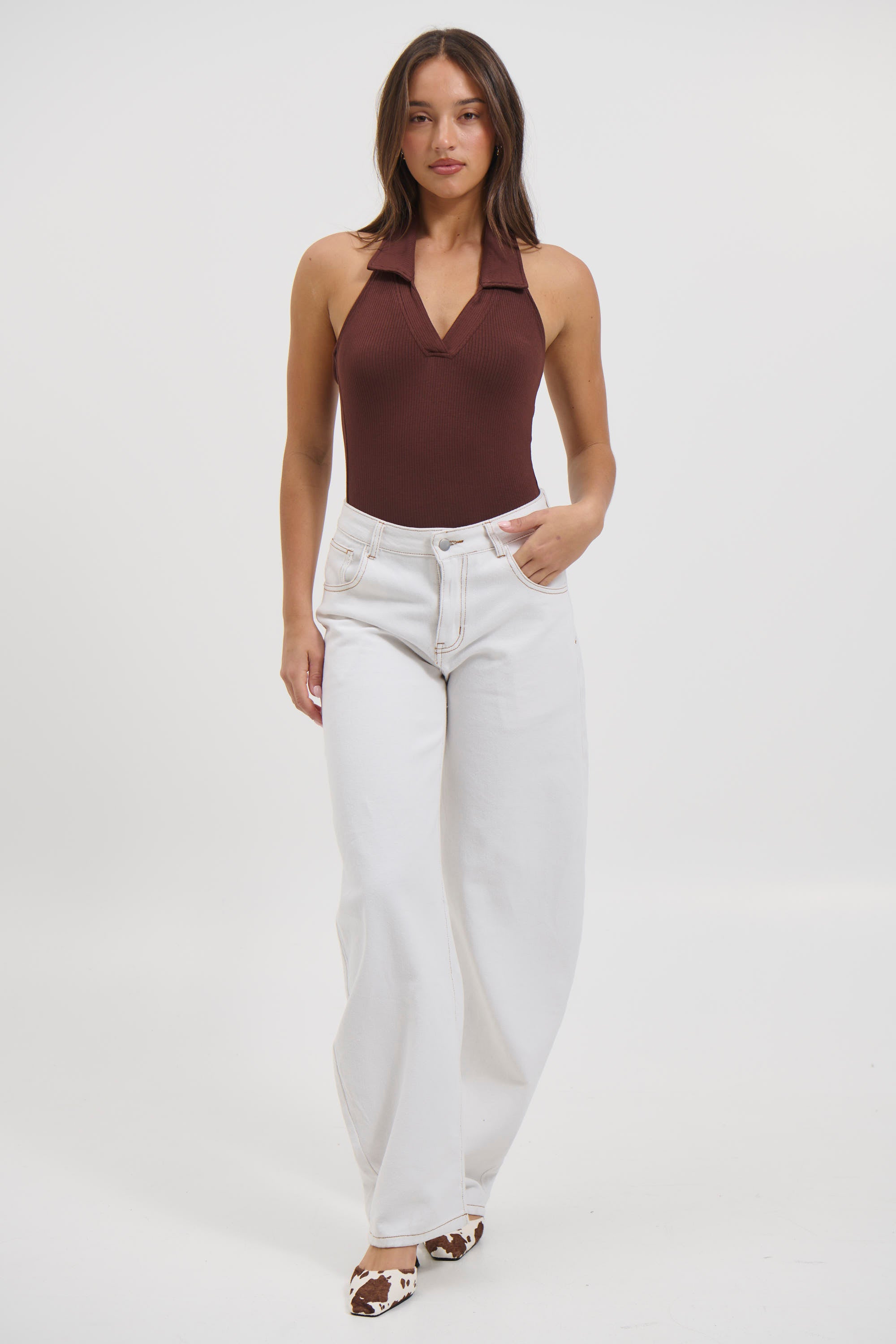 Elio Bodysuit Chocolate