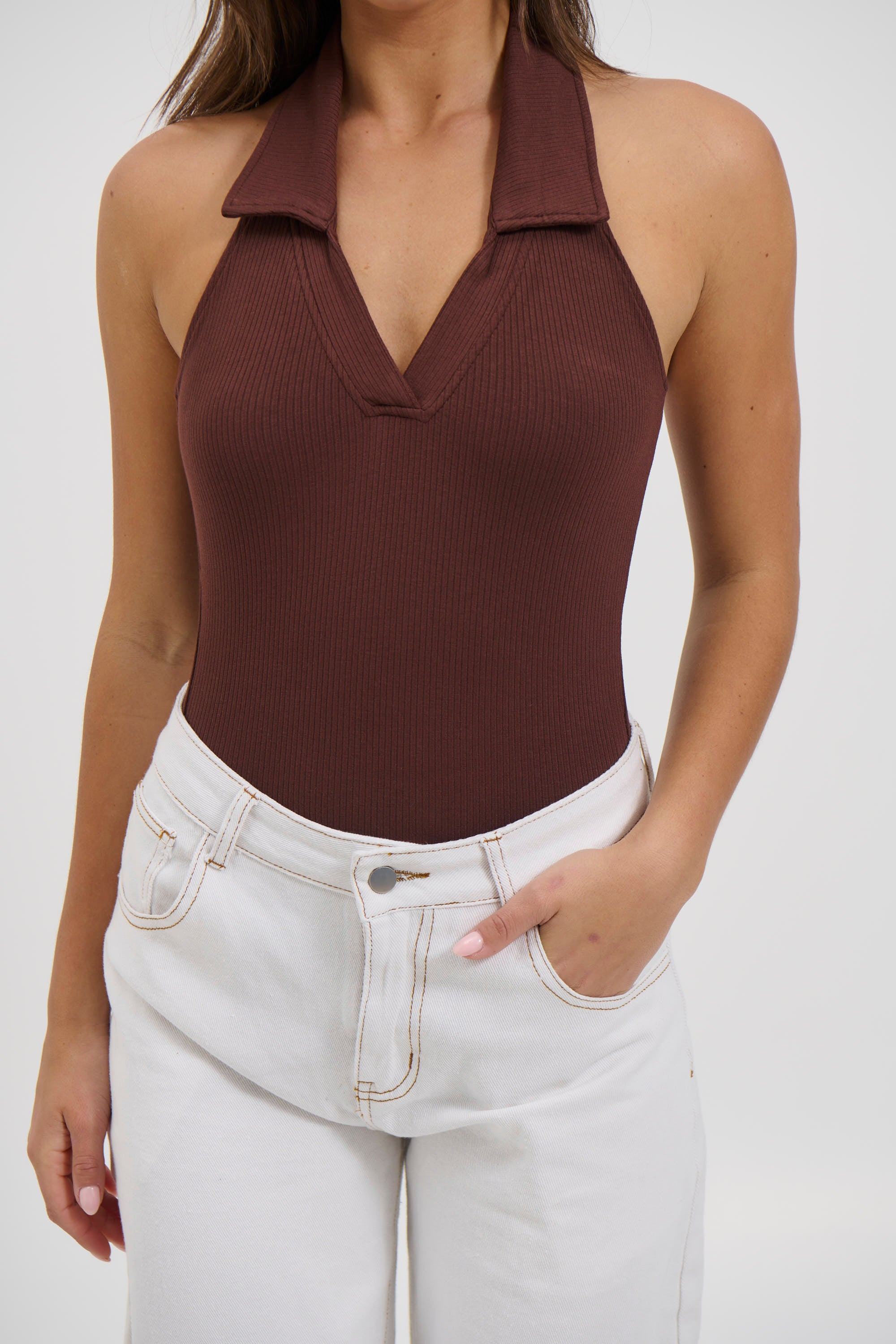 Elio Bodysuit Chocolate