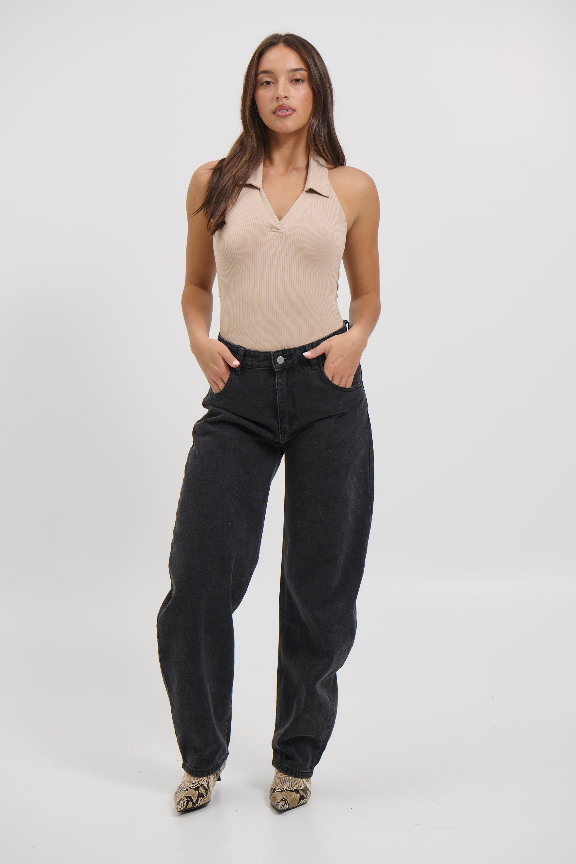 Elio Bodysuit Beige