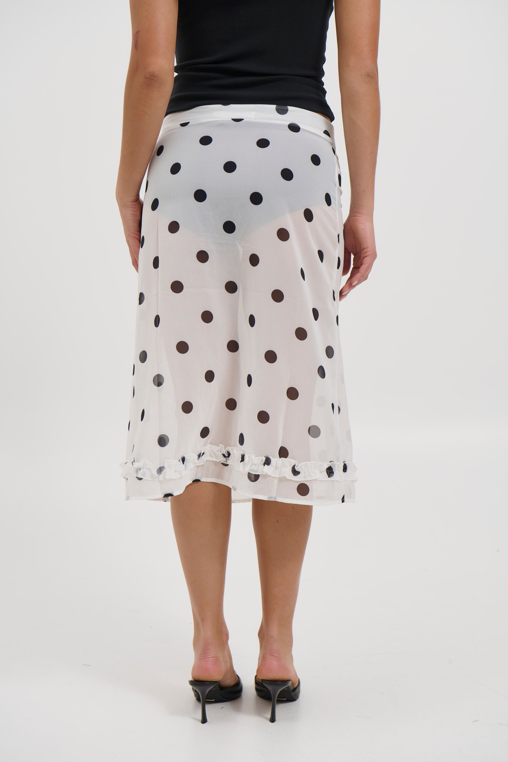 Tallulah Sheer Skirt Cream