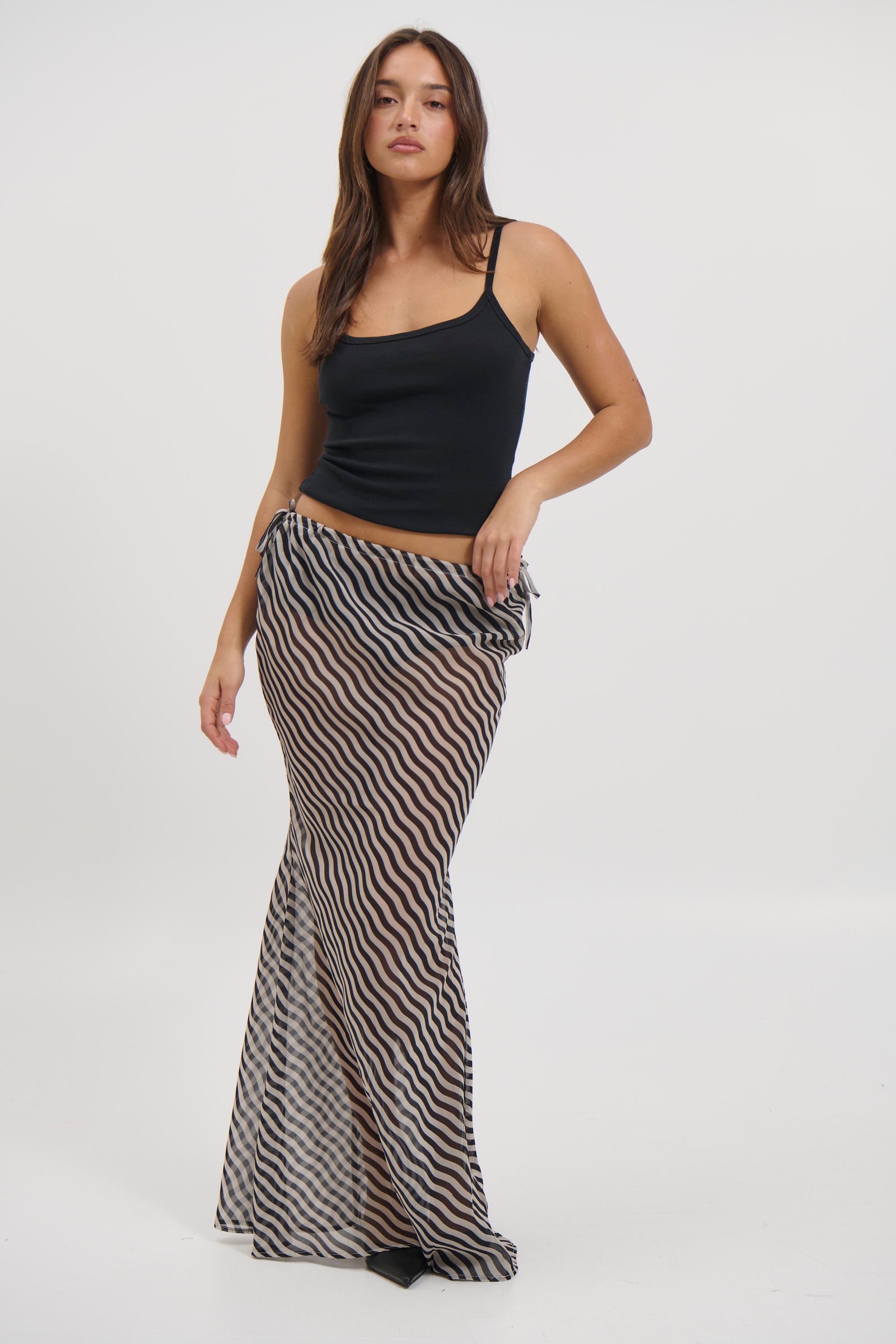 Arianne Maxi Skirt Black
