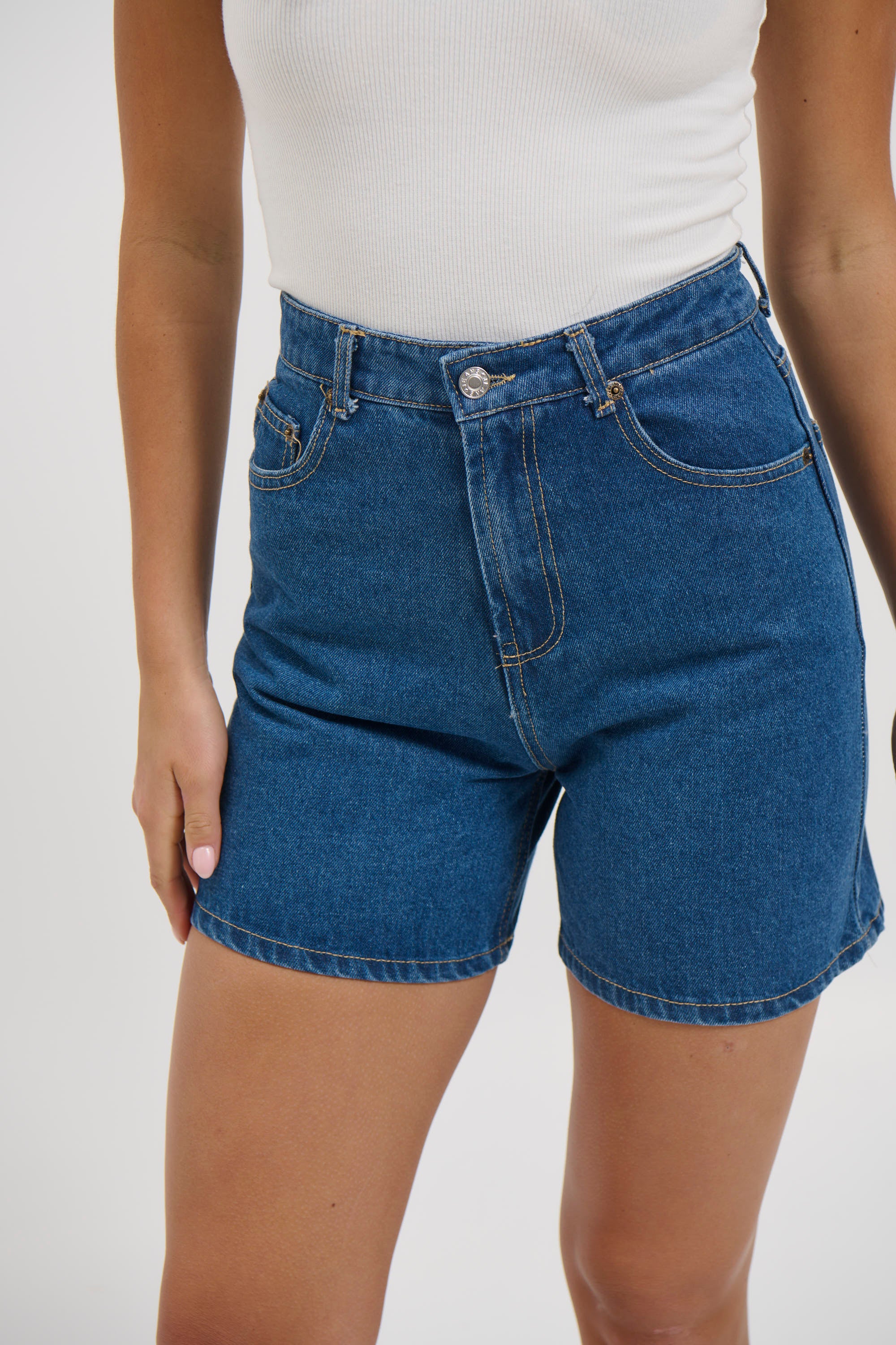 Coco Denim Short Mid Blue