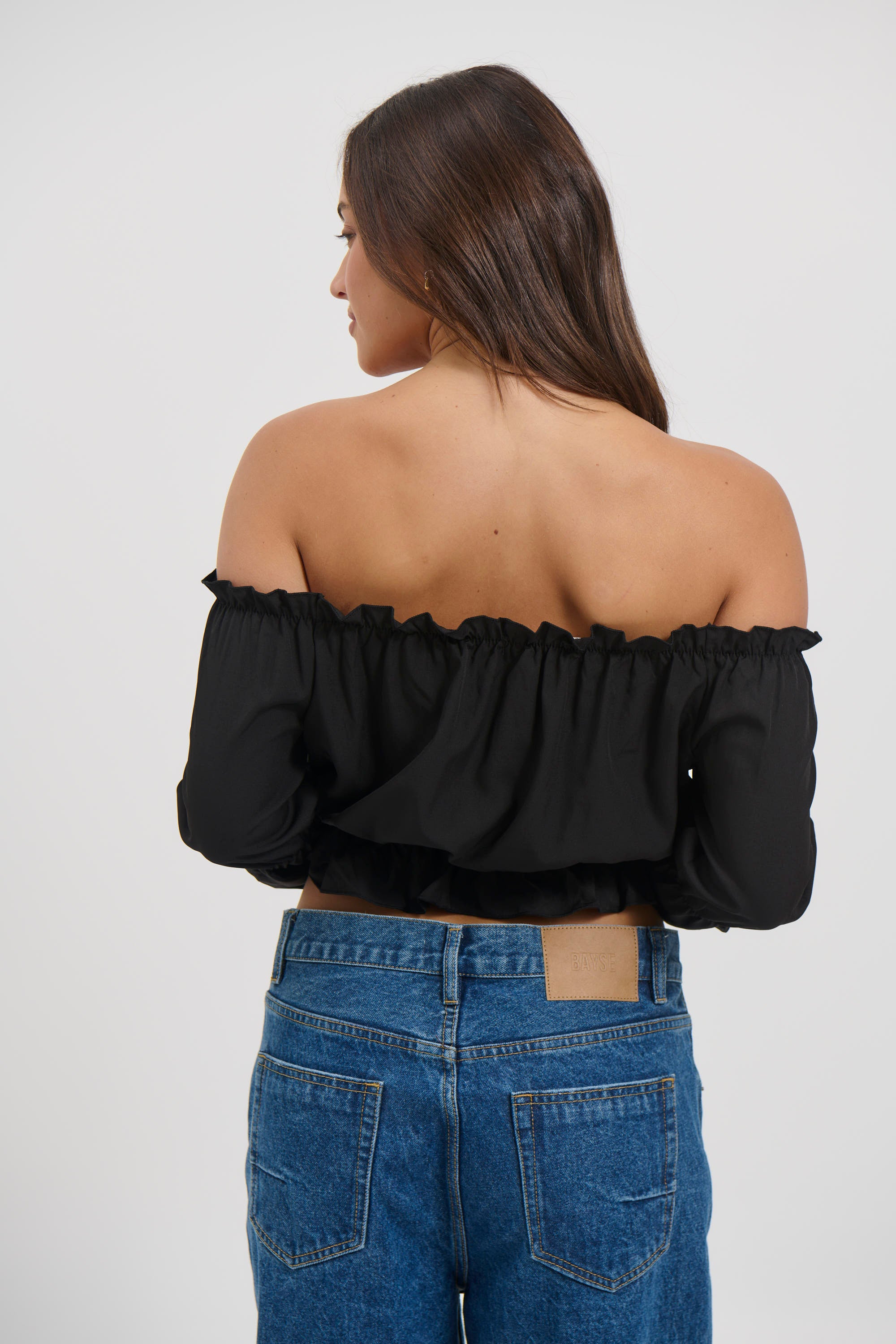 Antonia Off The Shoulder Top Black