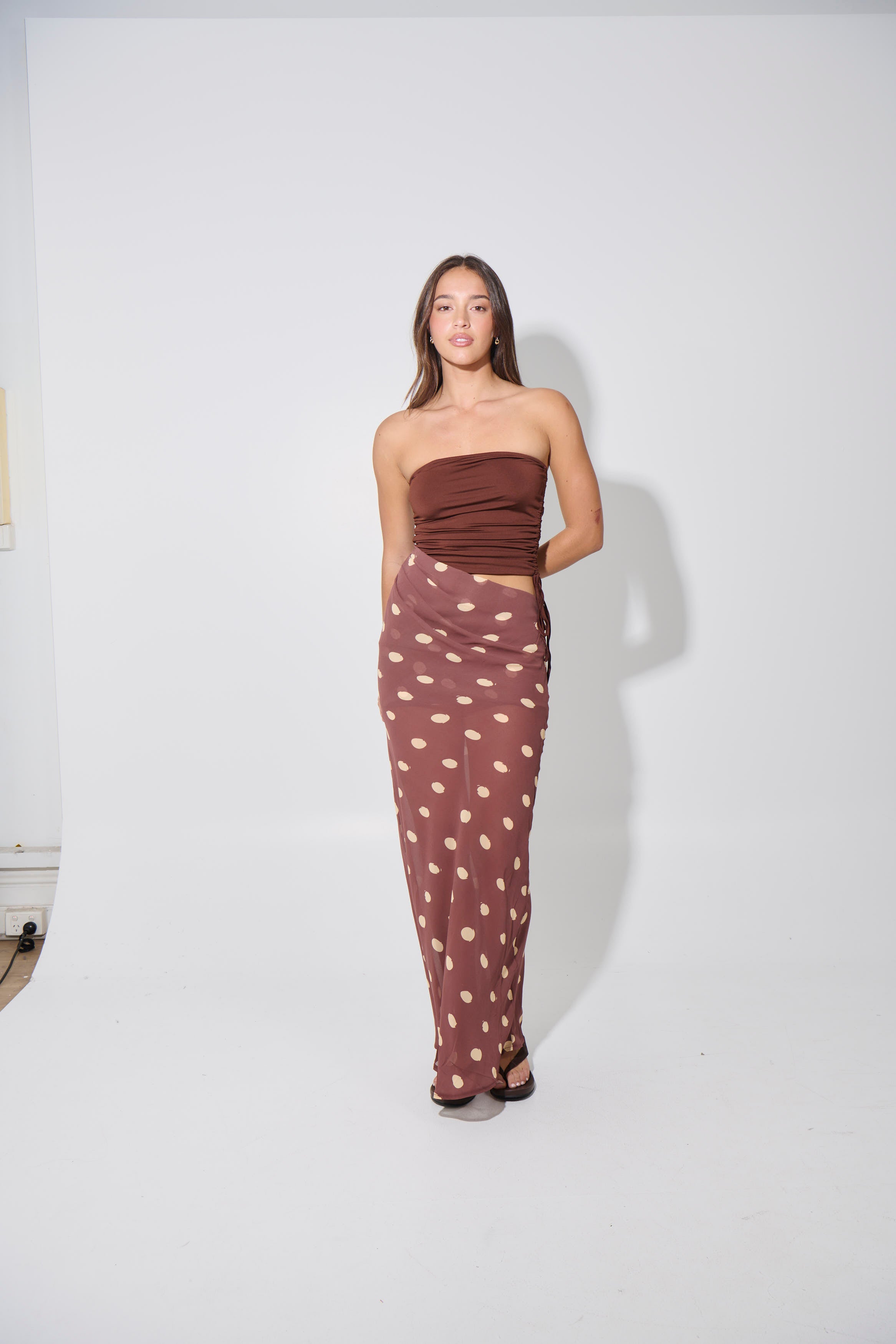 Bella Maxi Dress Chocolate