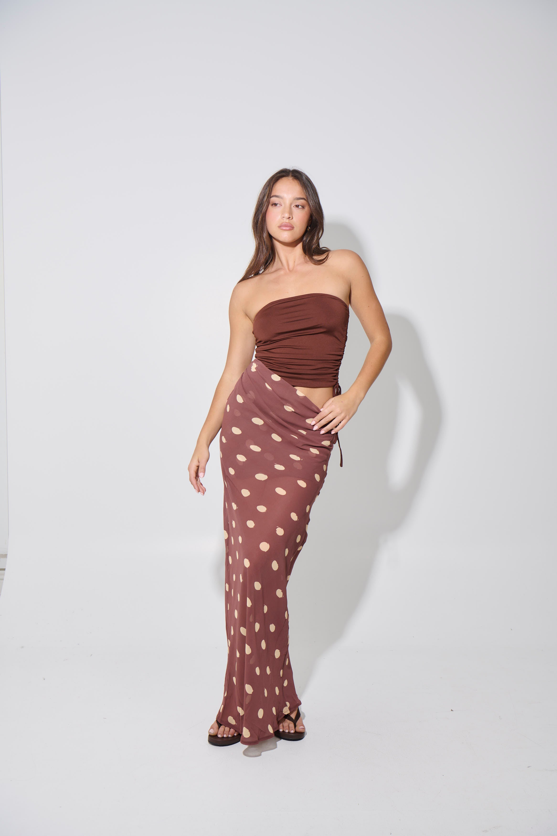 Bella Maxi Dress Chocolate