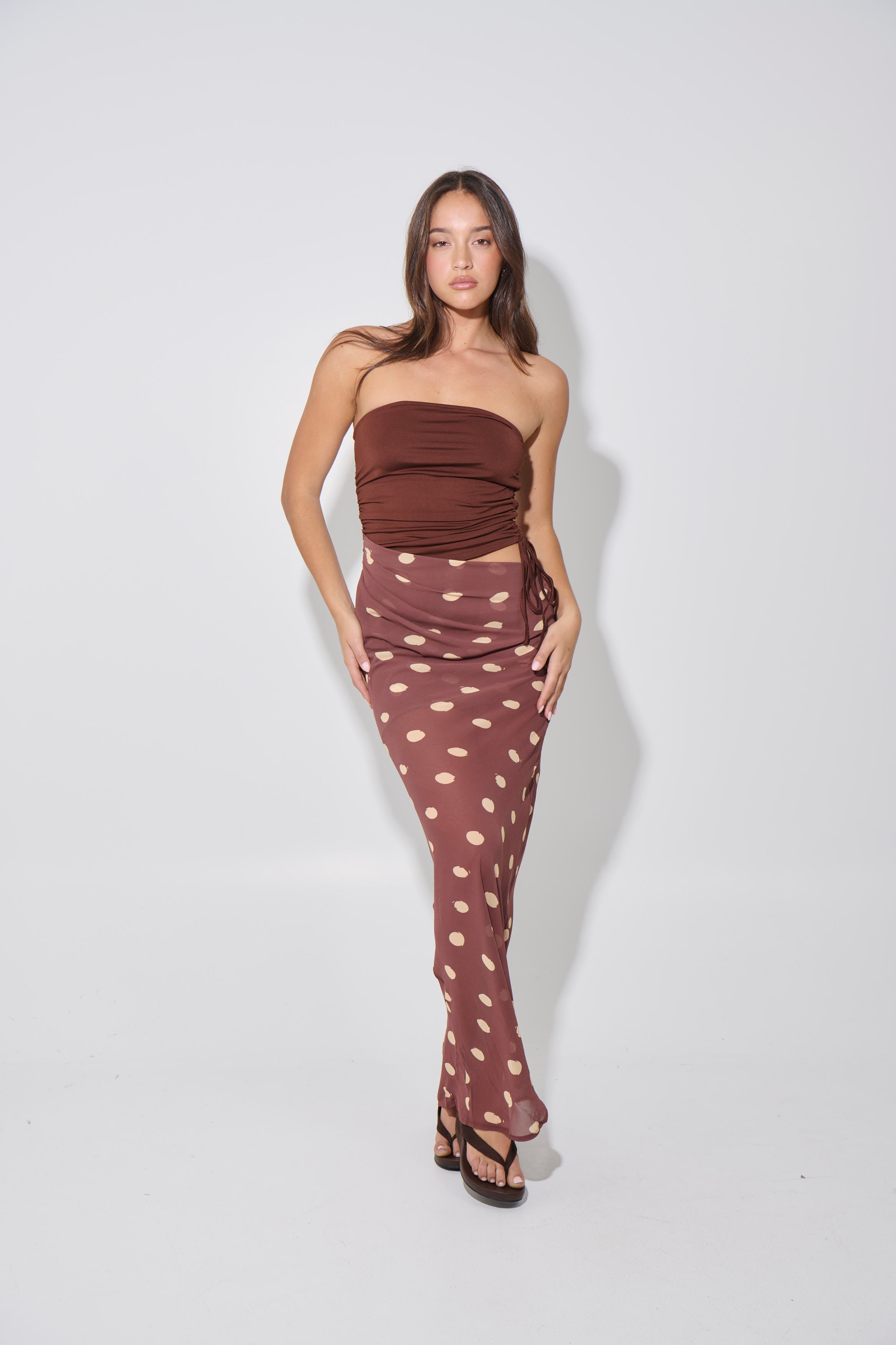 Bella Maxi Dress Chocolate
