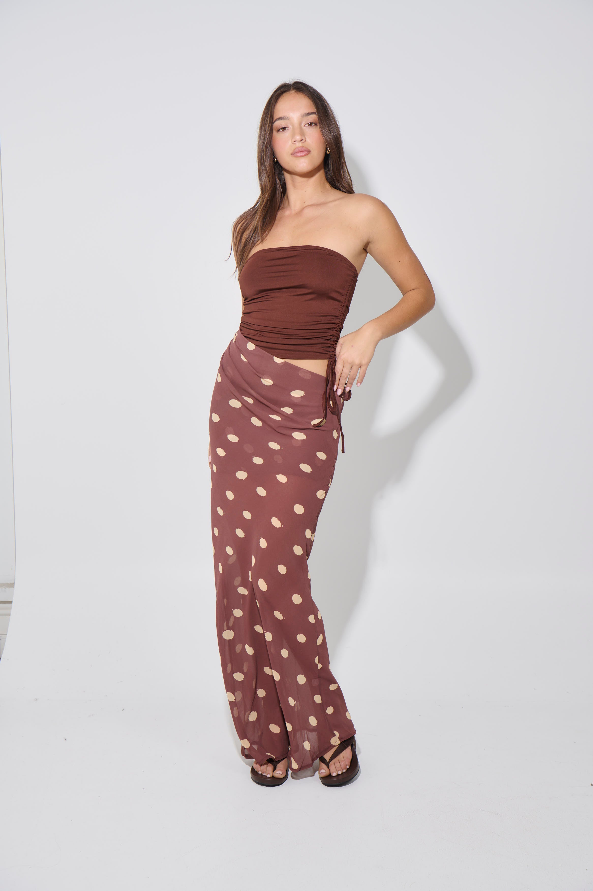 Bella Maxi Dress Chocolate