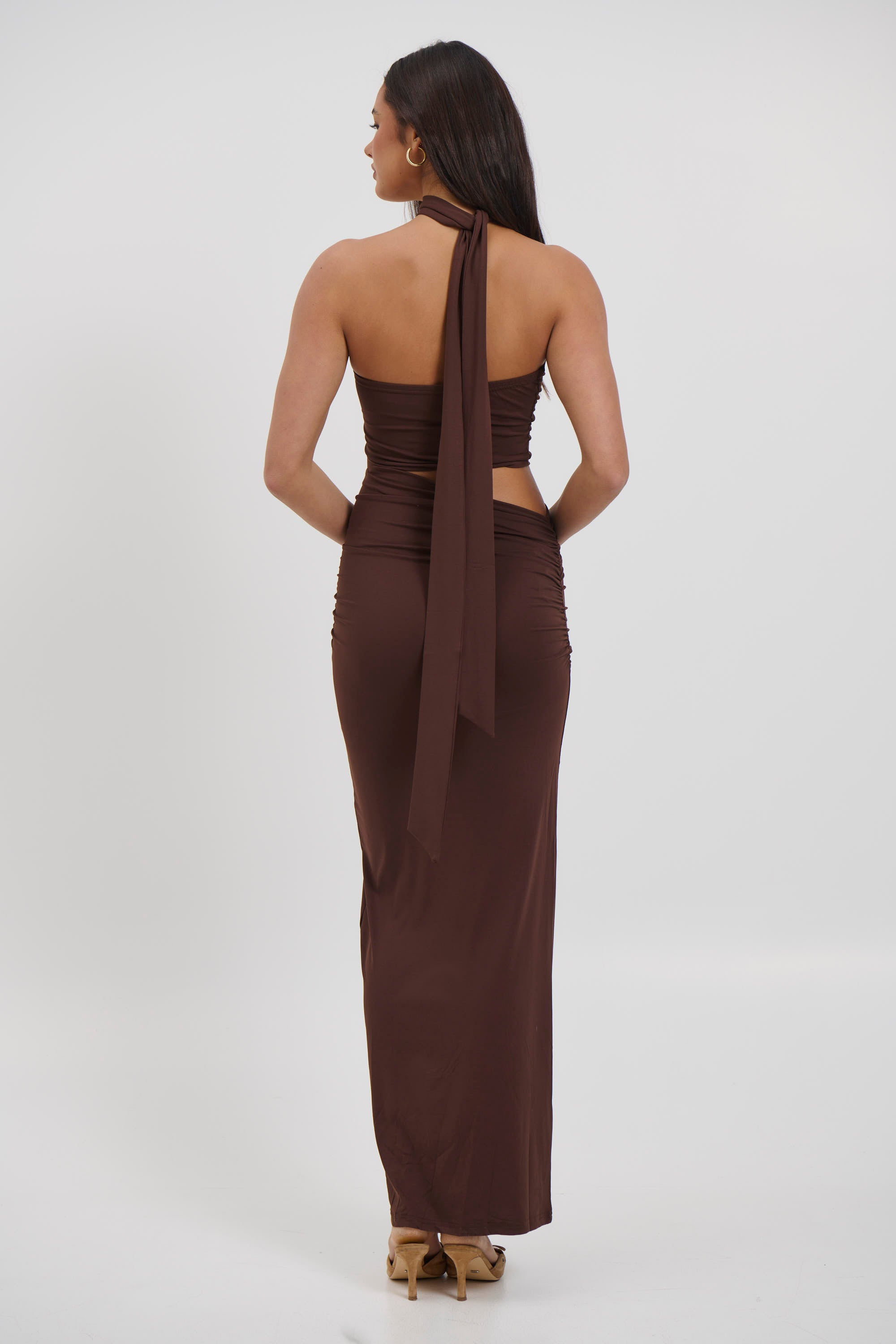 Selena Maxi Dress Chocolate