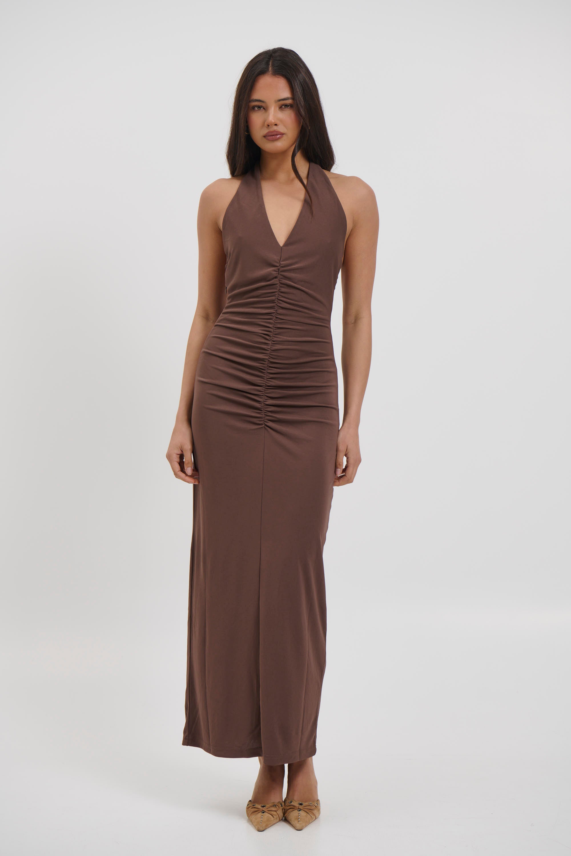 Ebba Maxi Dress Chocolate