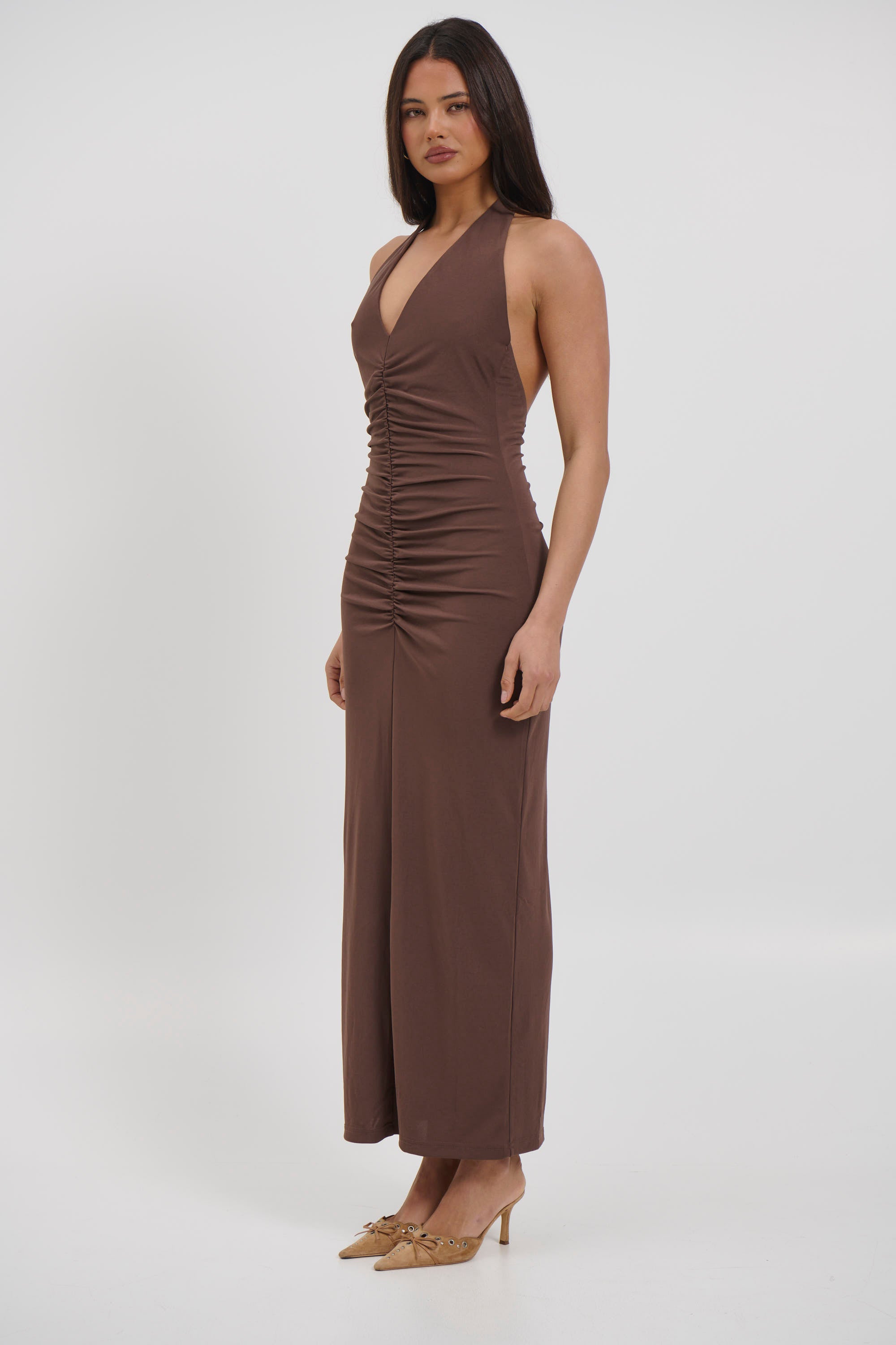 Ebba Maxi Dress Chocolate