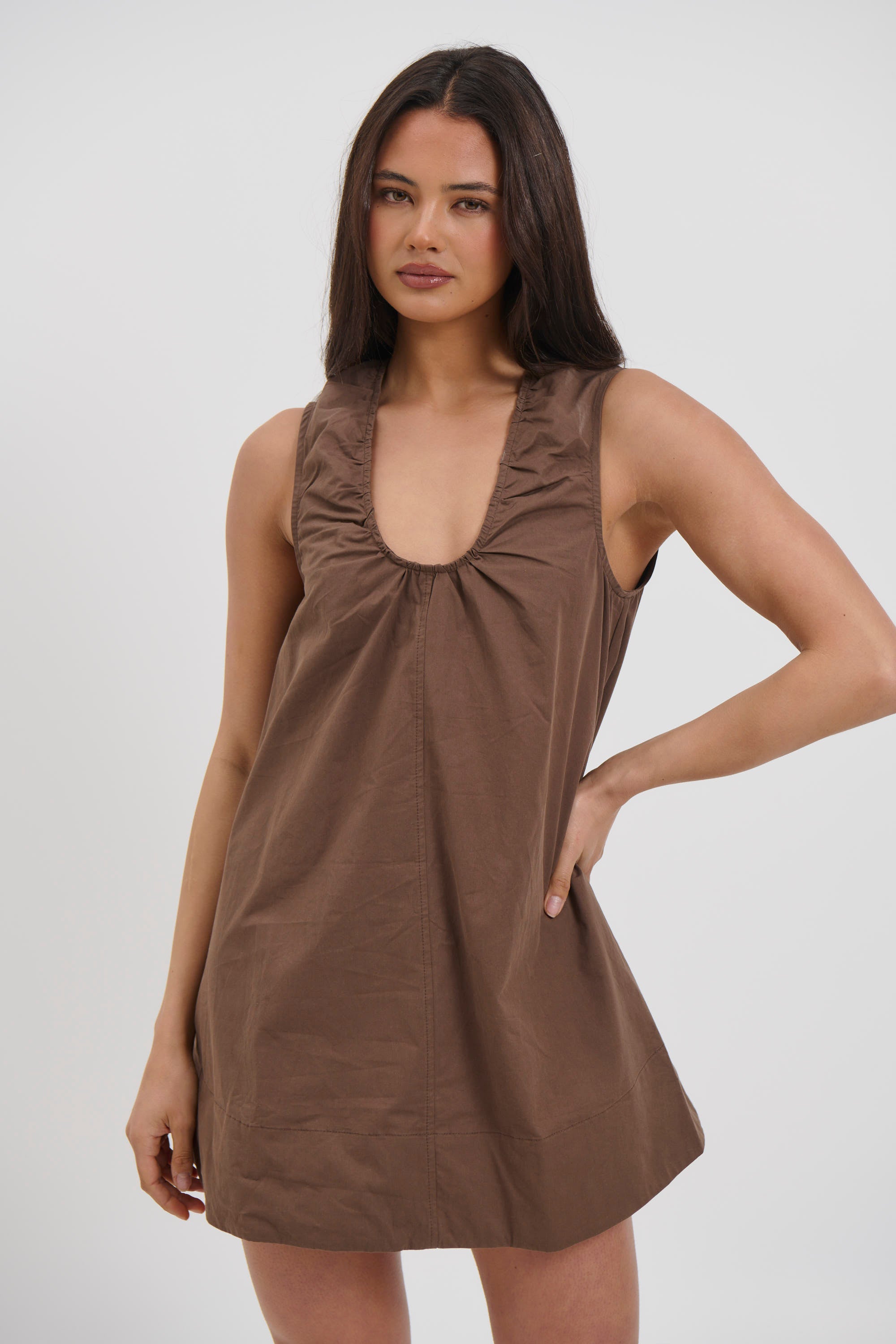 Sydney Mini Dress Chocolate