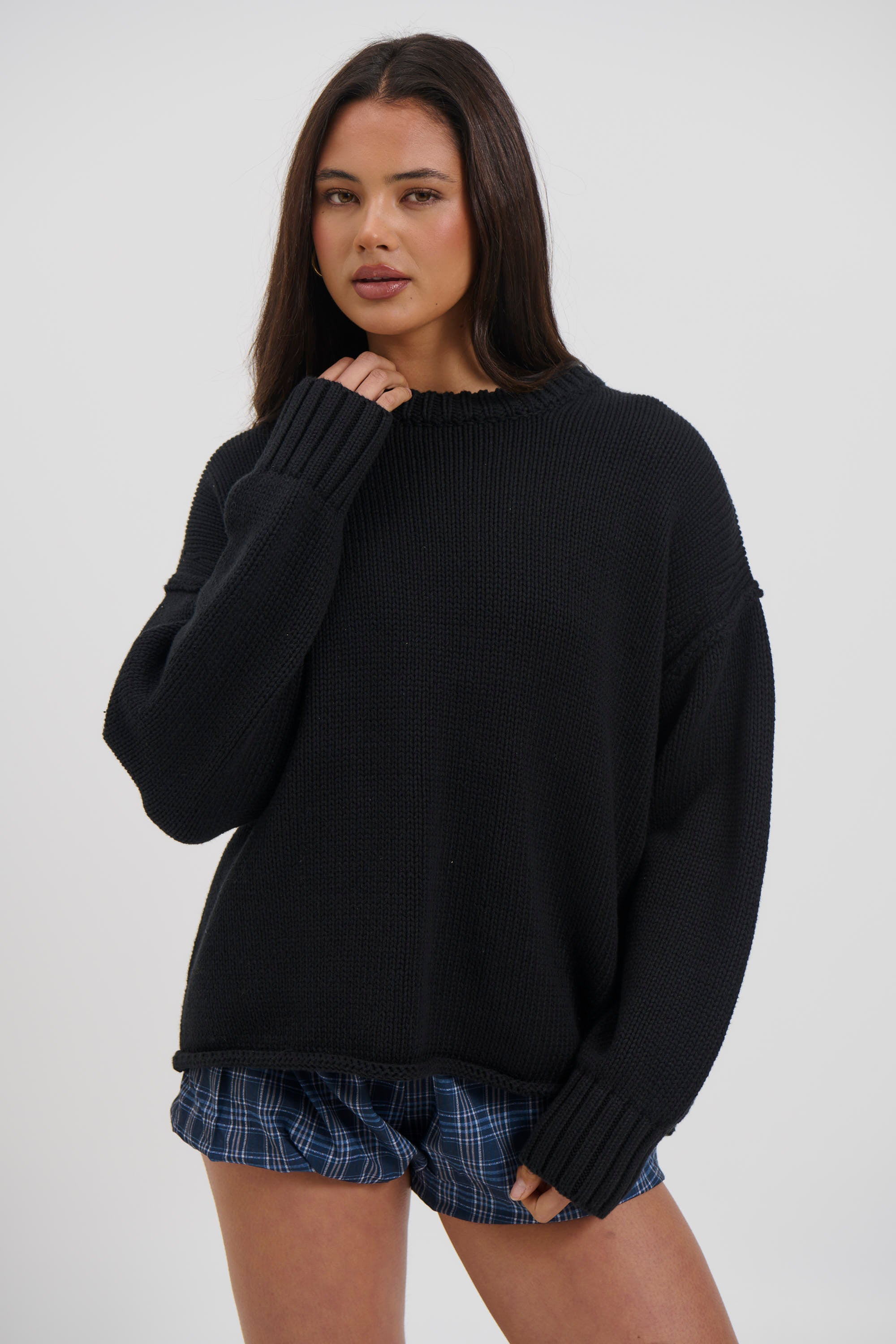 Nikova Knit Jumper Black