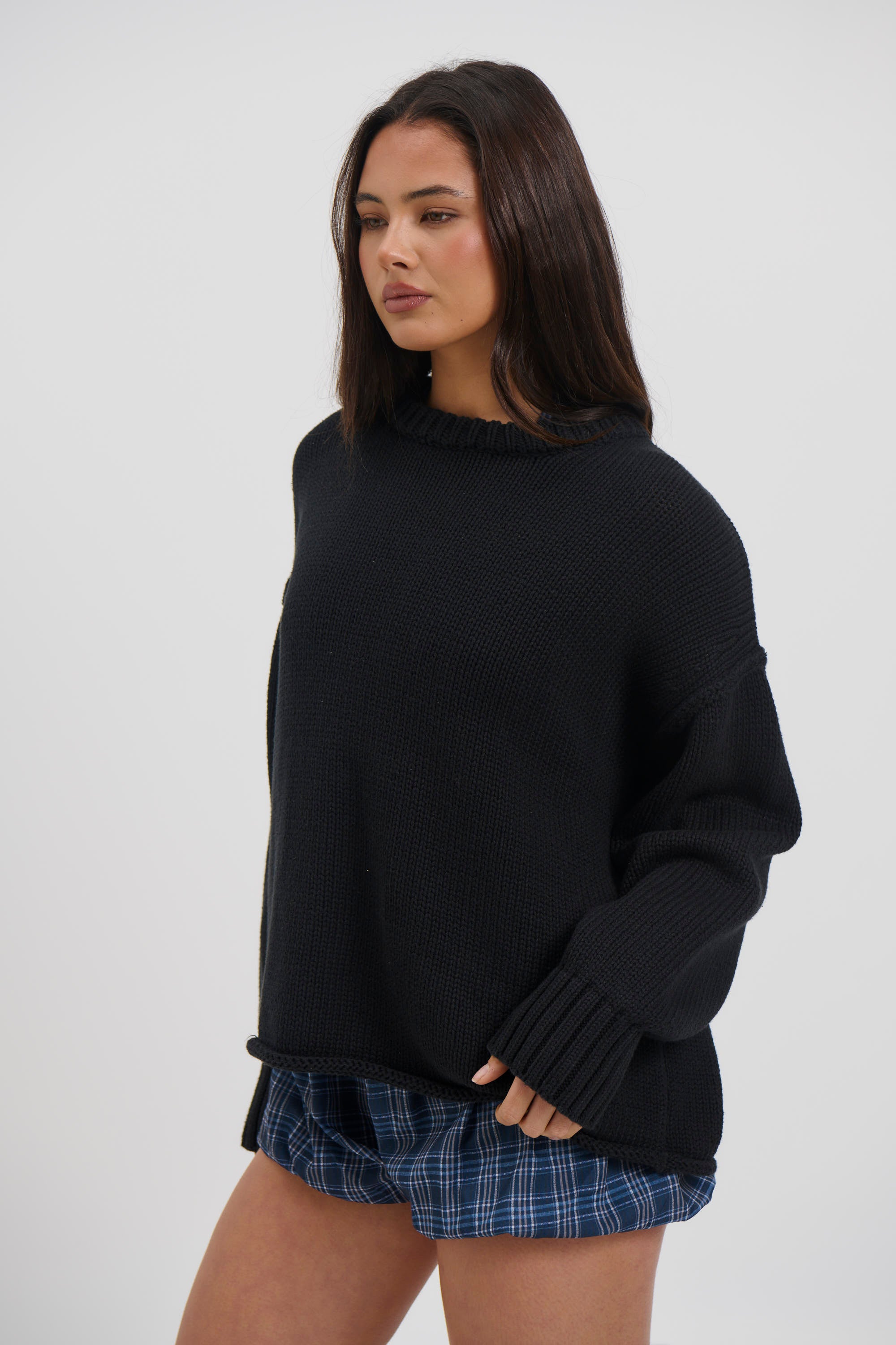 Nikova Knit Jumper Black