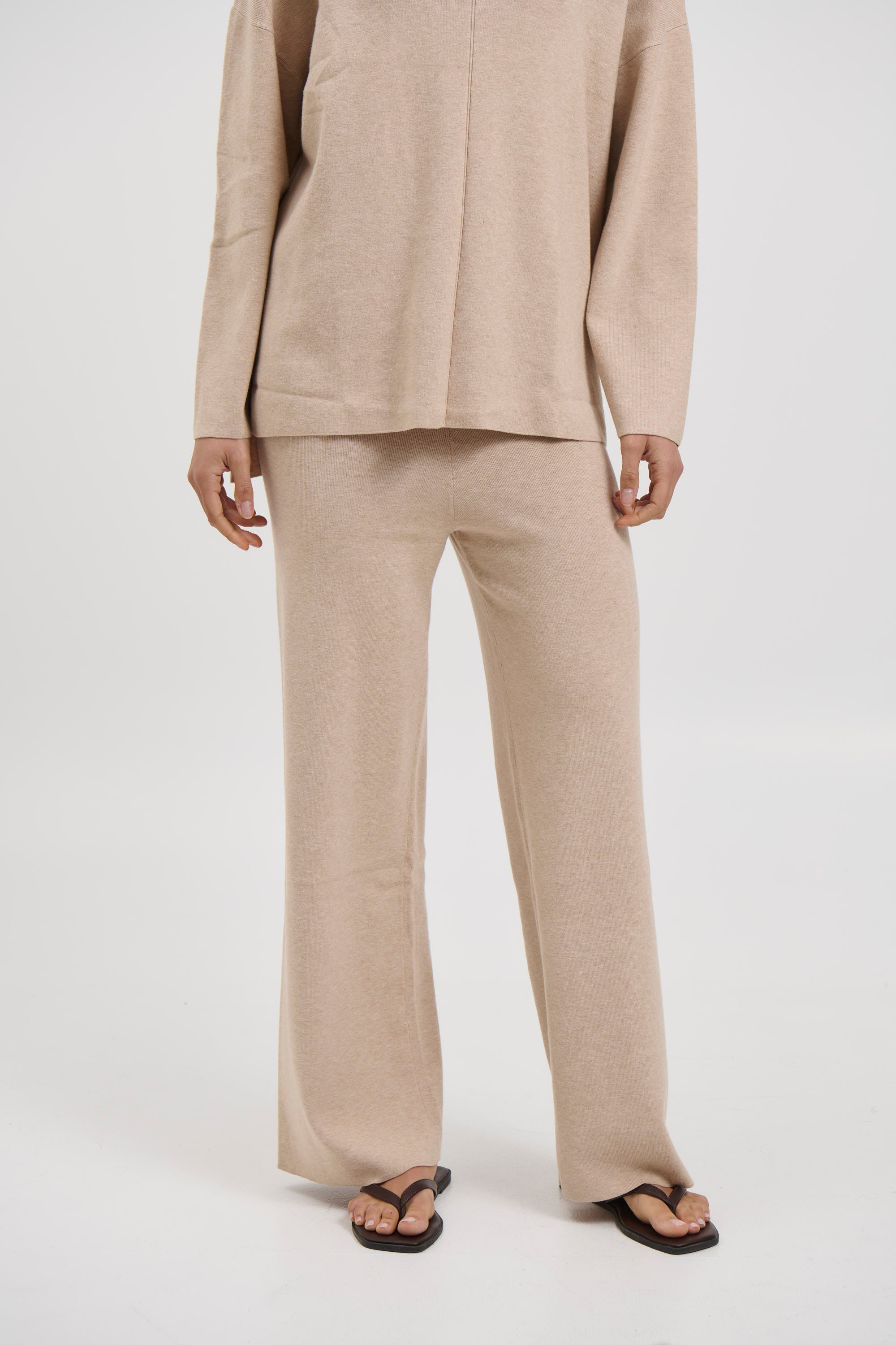Quin Knit Pant Beige