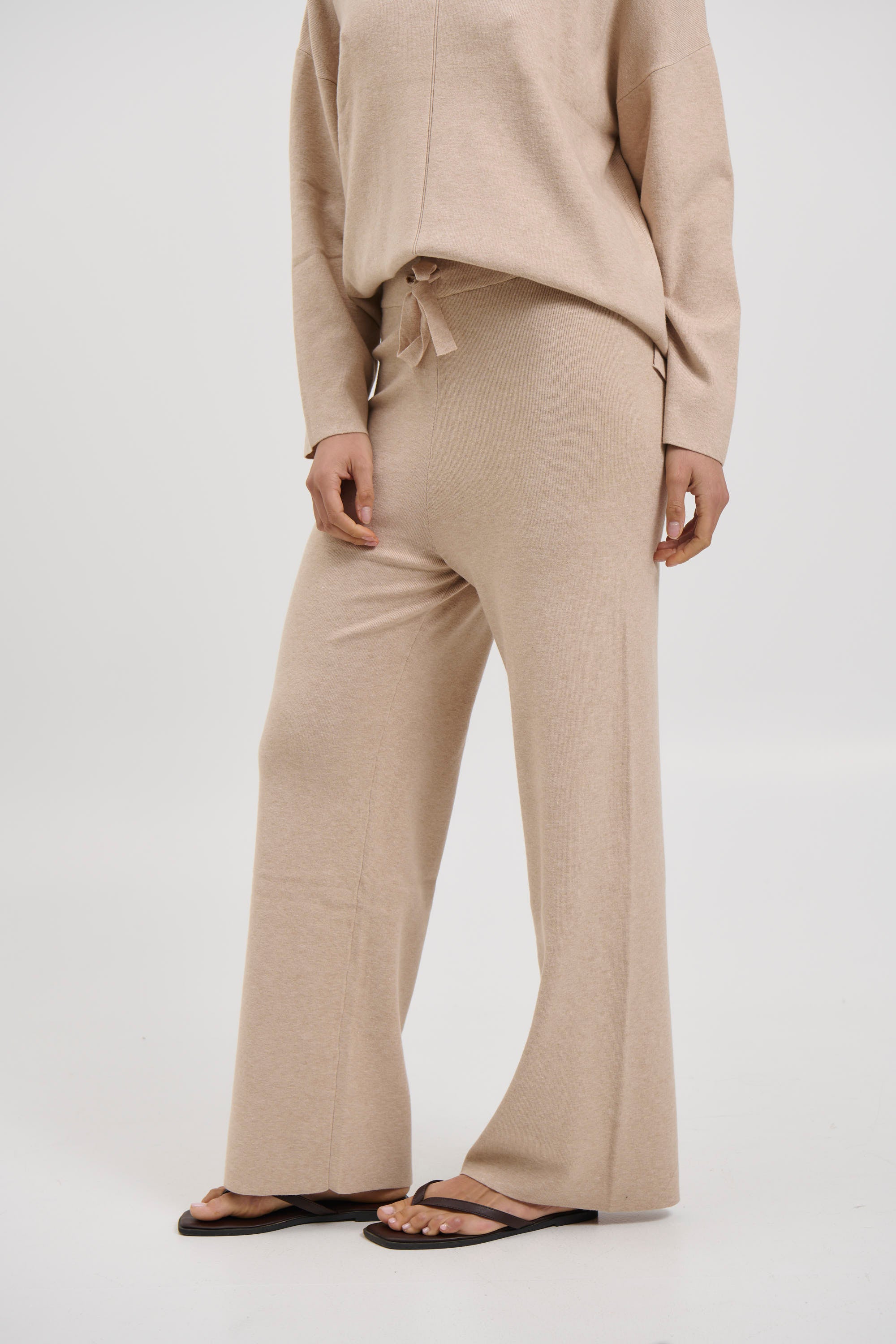 Quin Knit Pant Beige