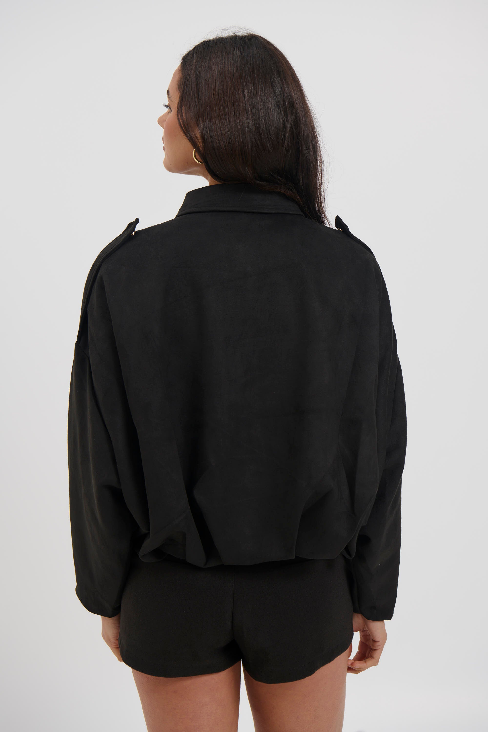 Harmony Suede Jacket Black