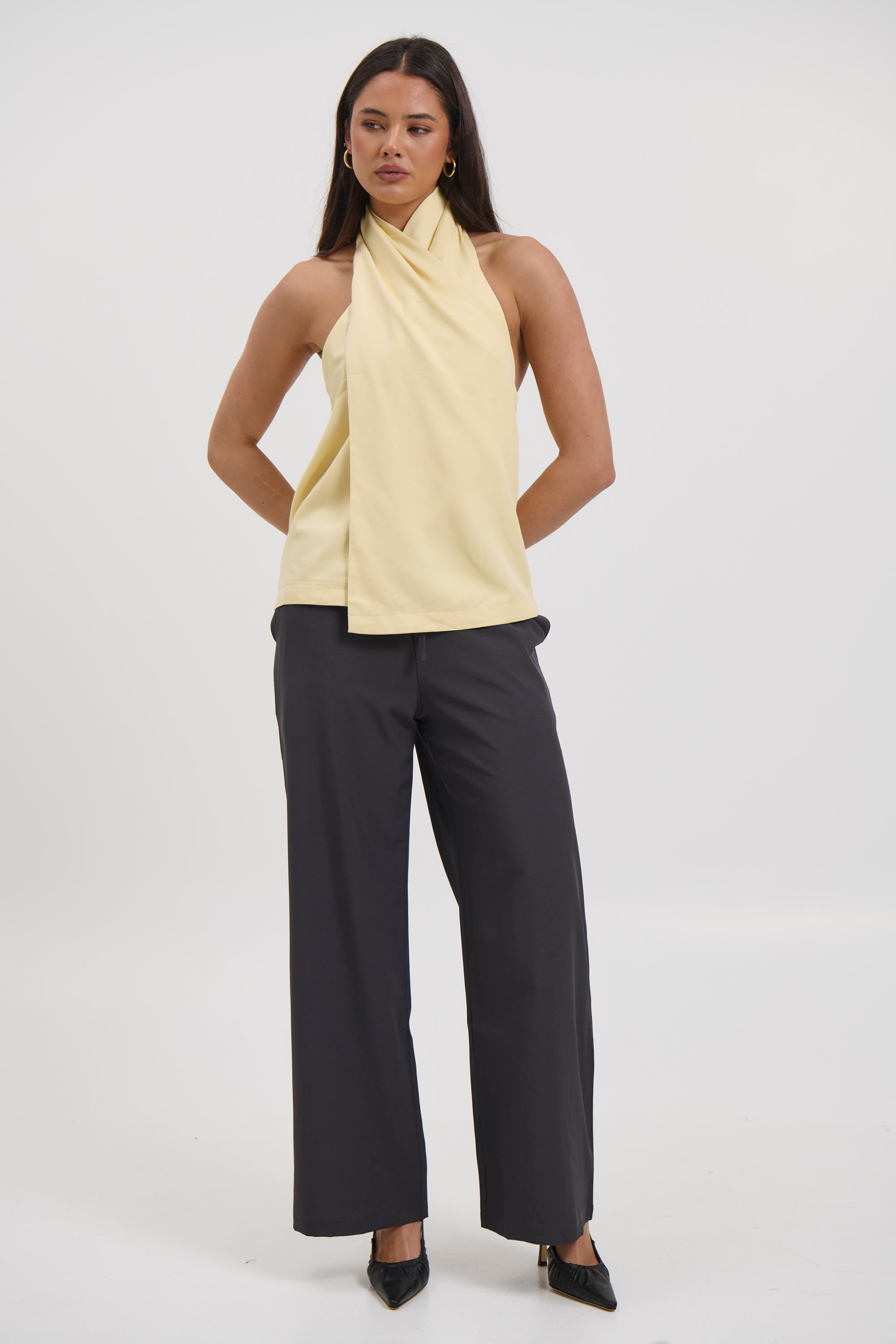 Monika Wrap Top Lemon
