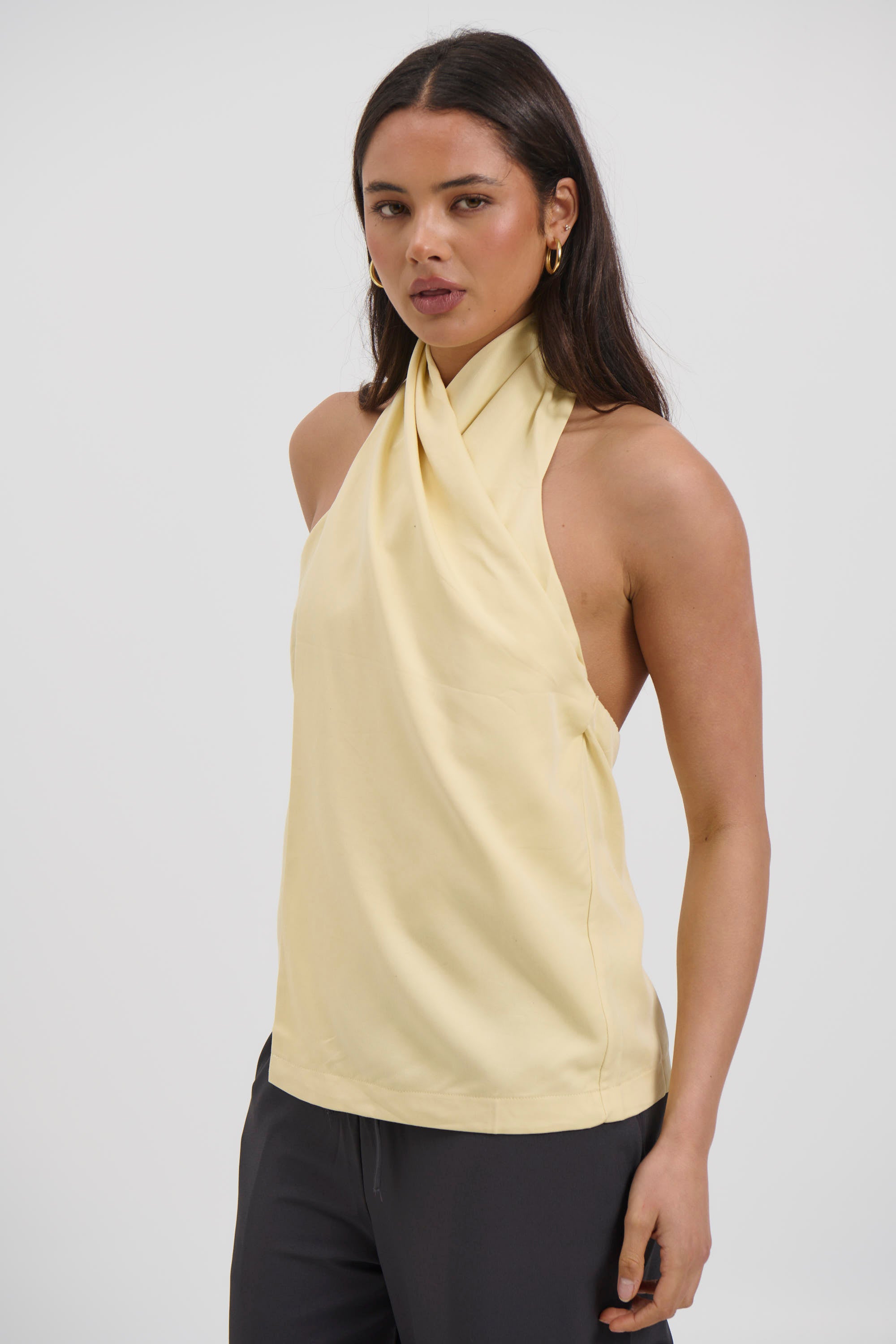 Monika Wrap Top Lemon
