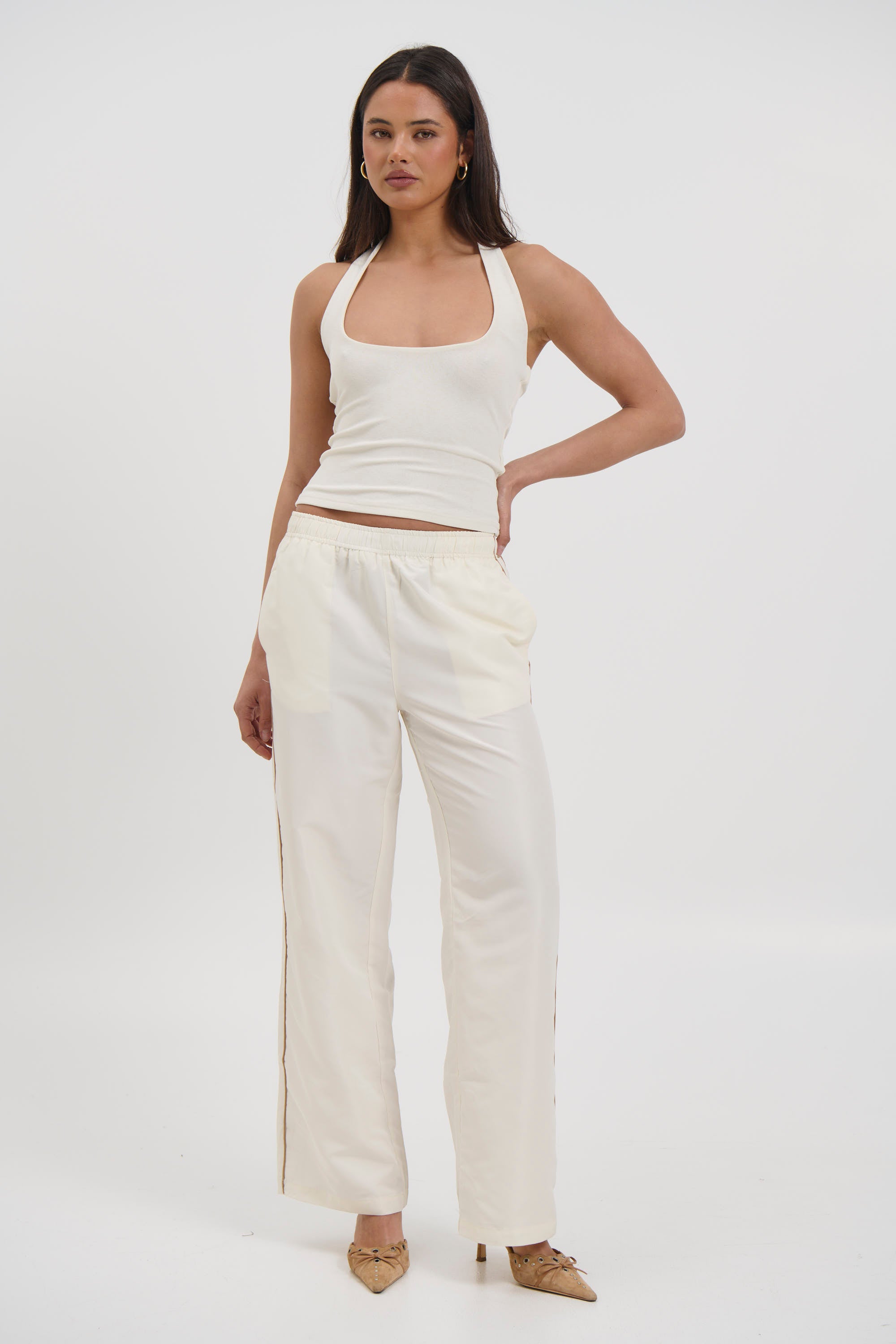 Carey Track Pant Cream