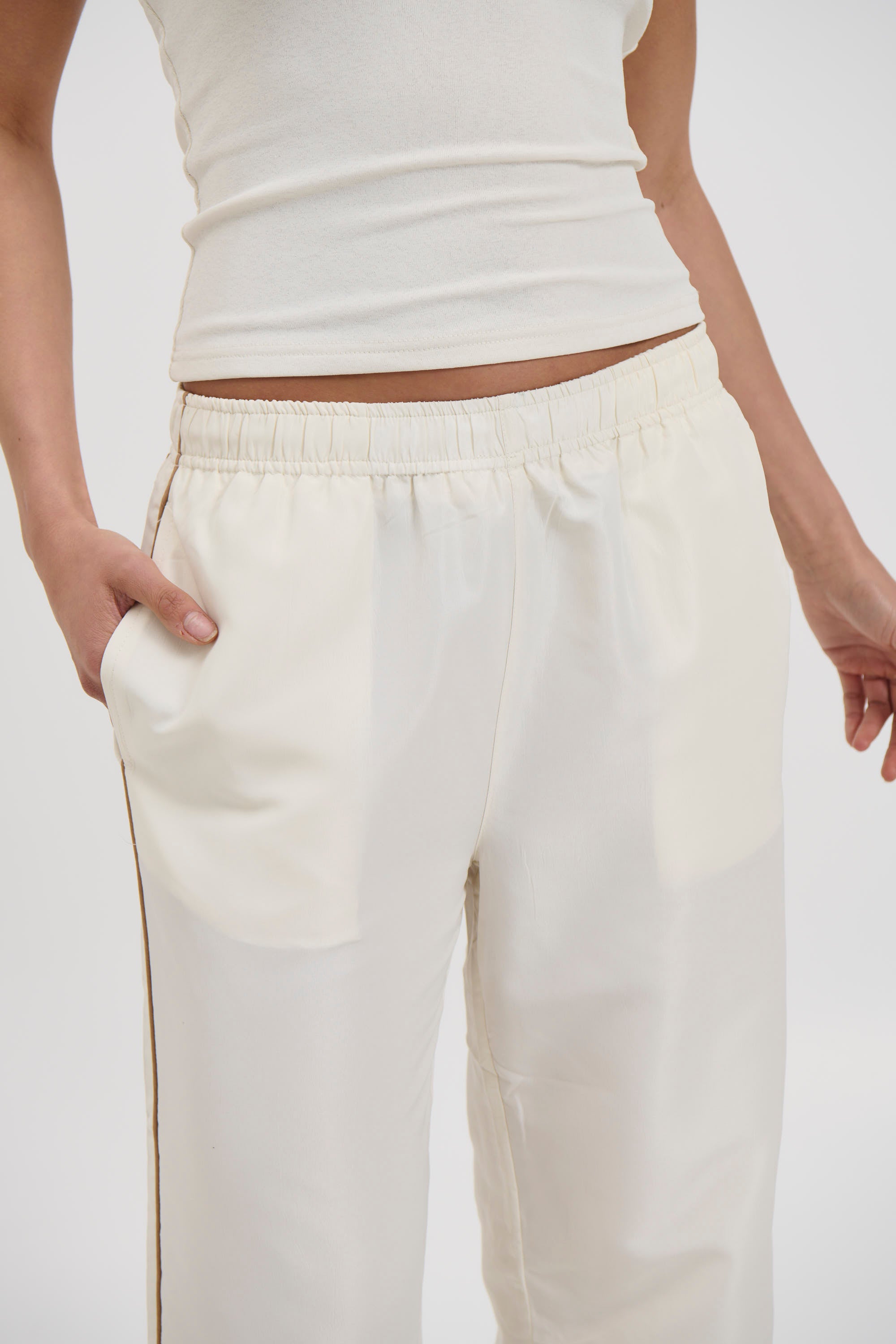 Carey Track Pant Cream