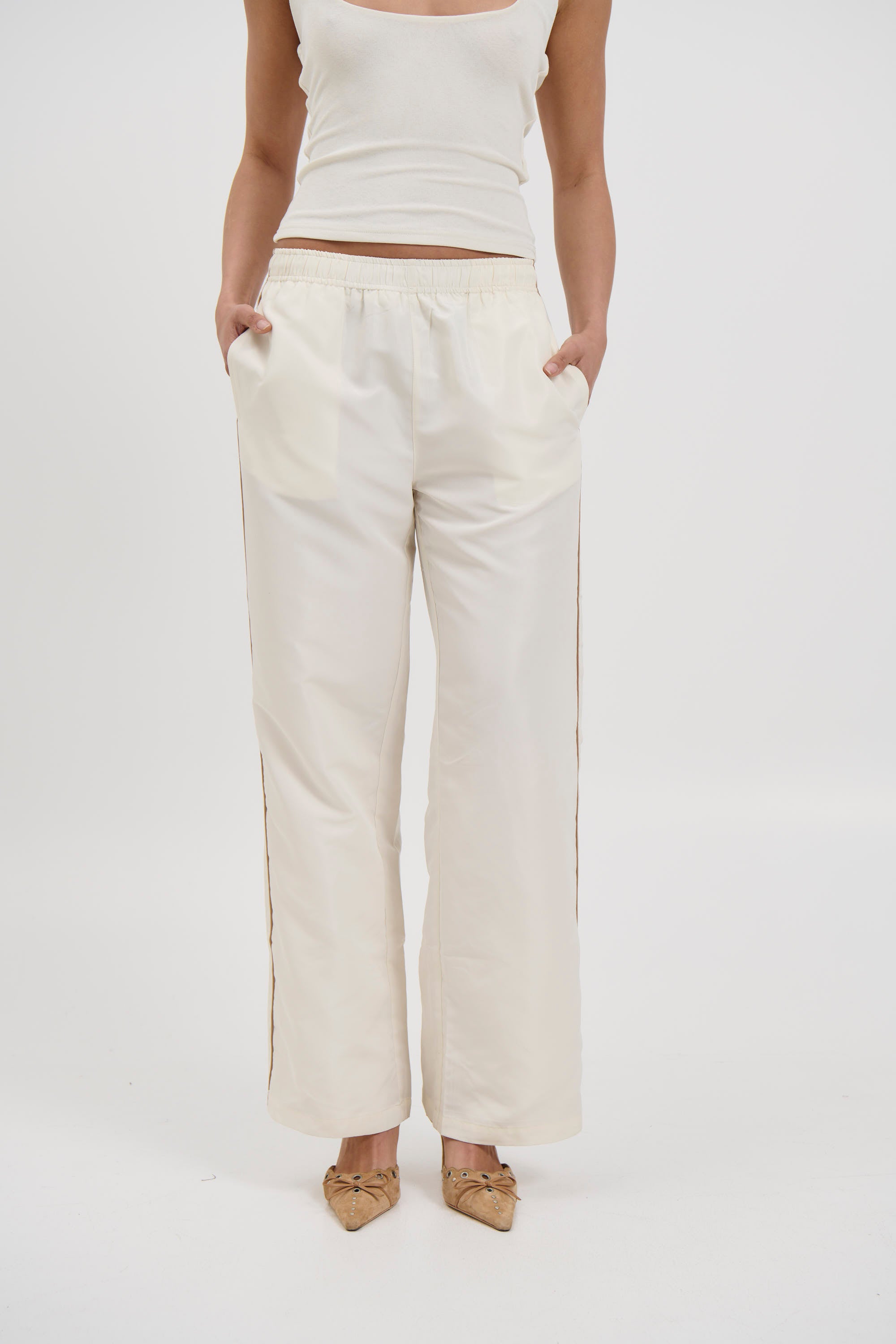 Carey Track Pant Cream