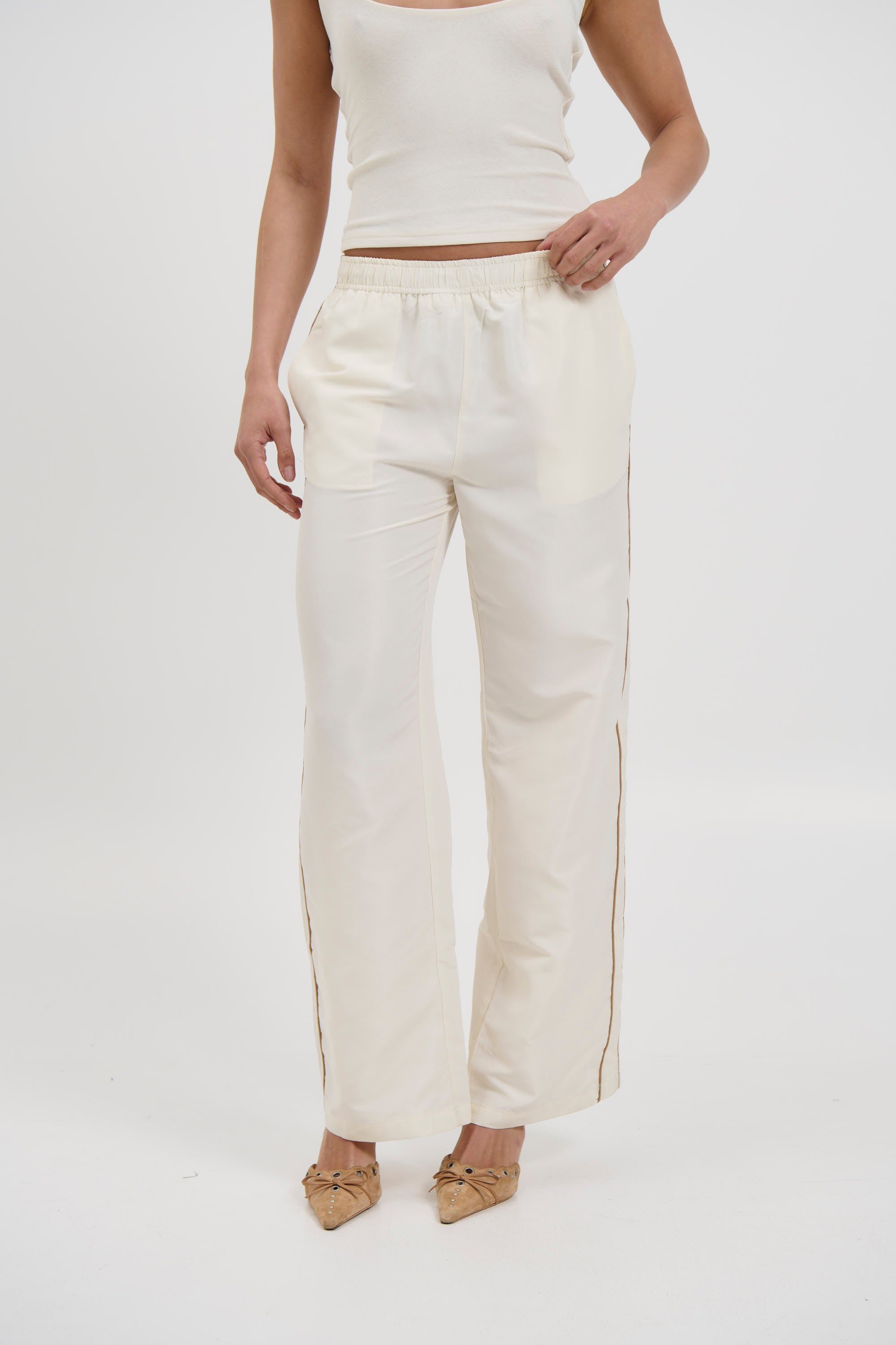 Carey Track Pant Cream