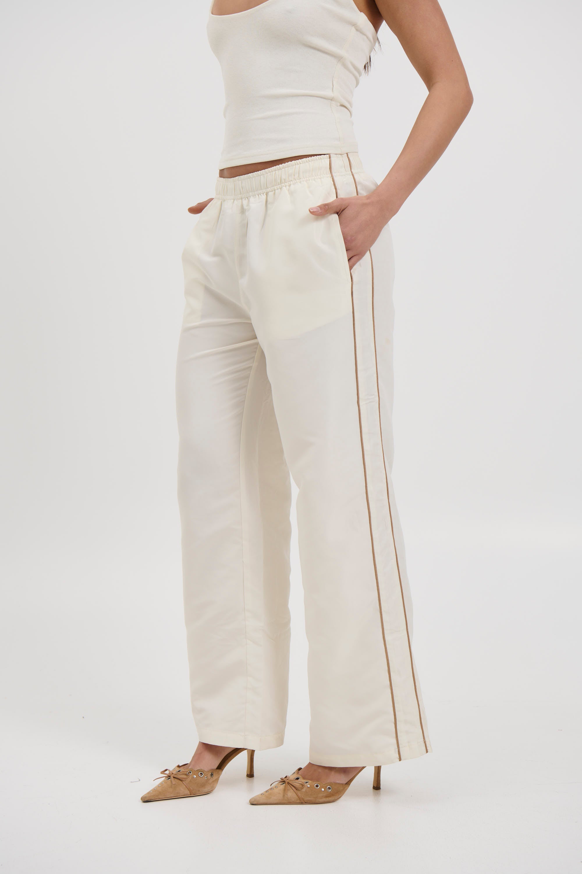 Carey Track Pant Cream
