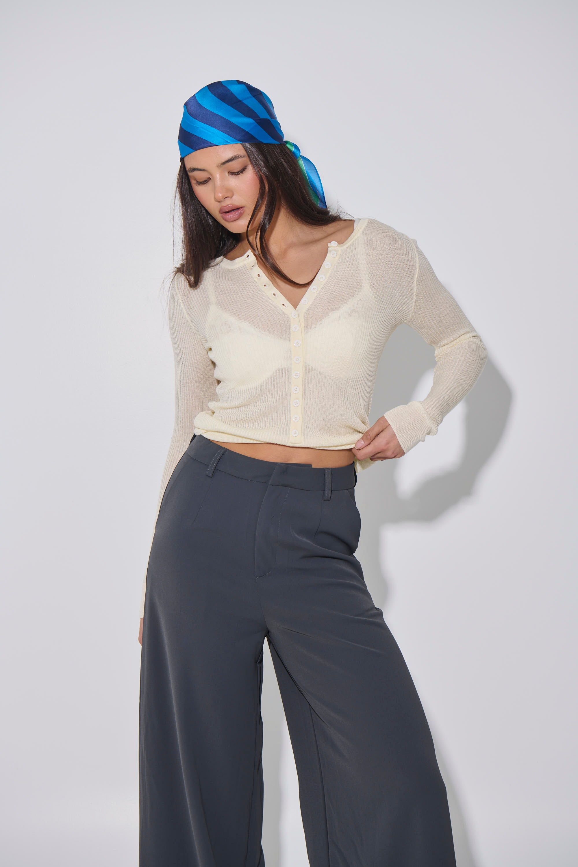 Analisa Sheer Top Beige
