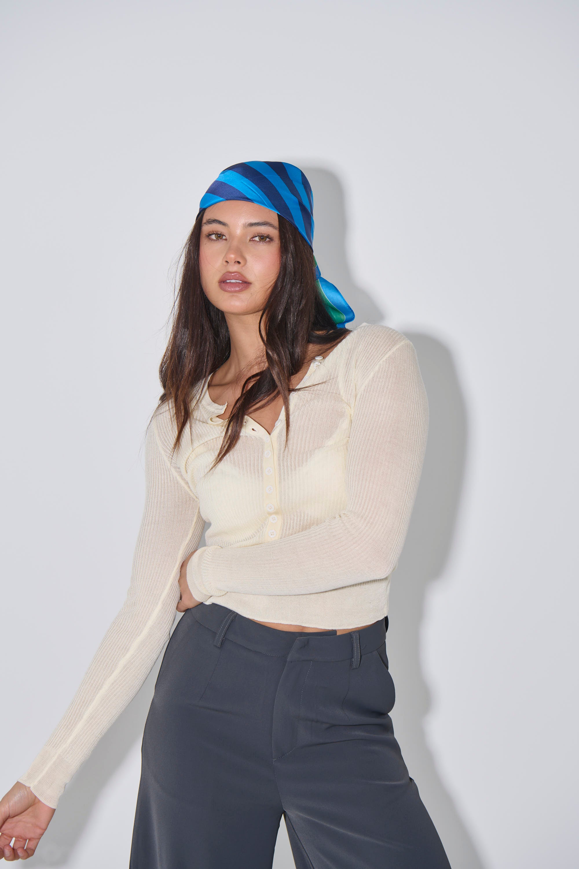 Analisa Sheer Top Beige