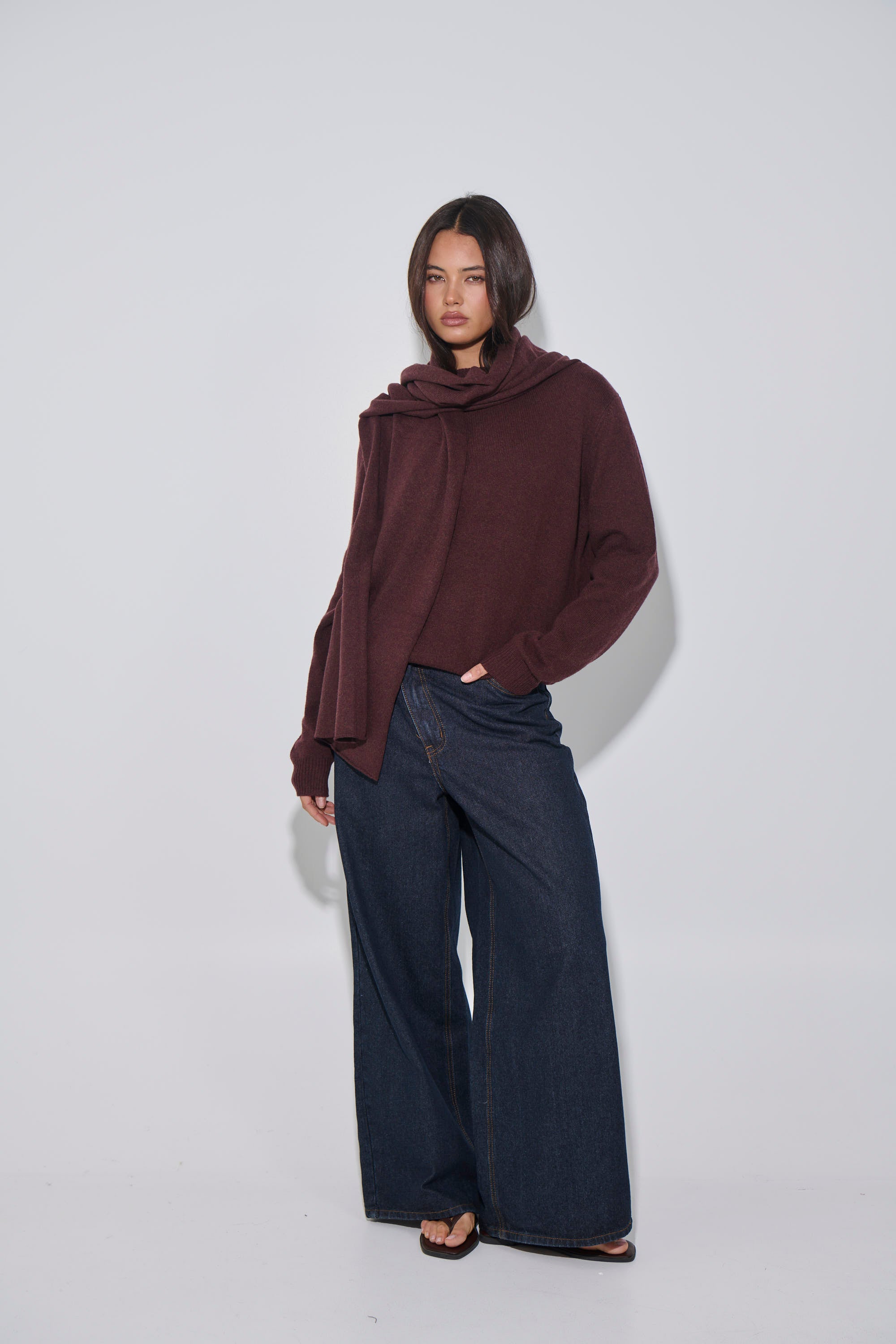 Cora Crew Neck Plum