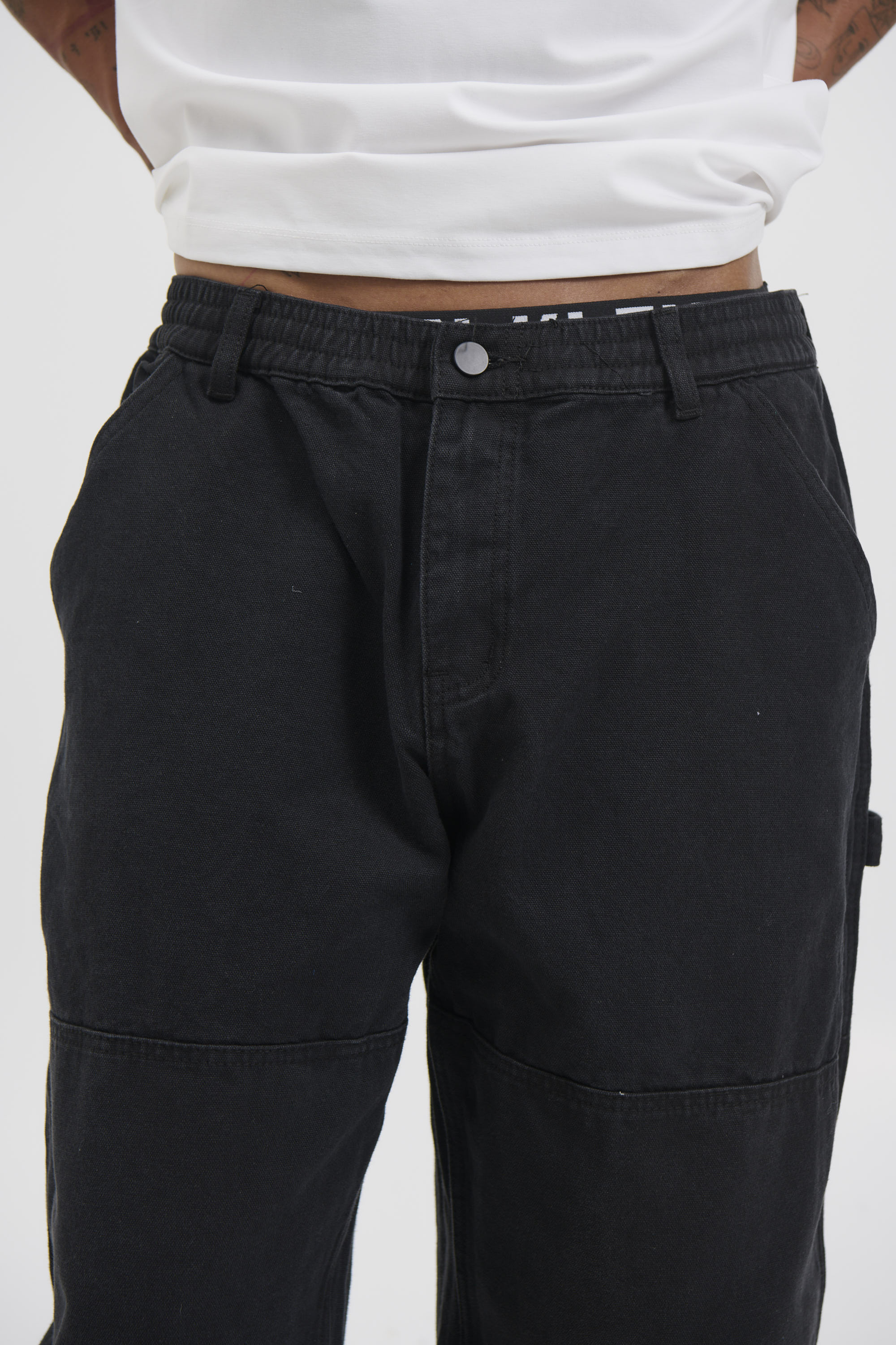 Cotton Drill Pant Black