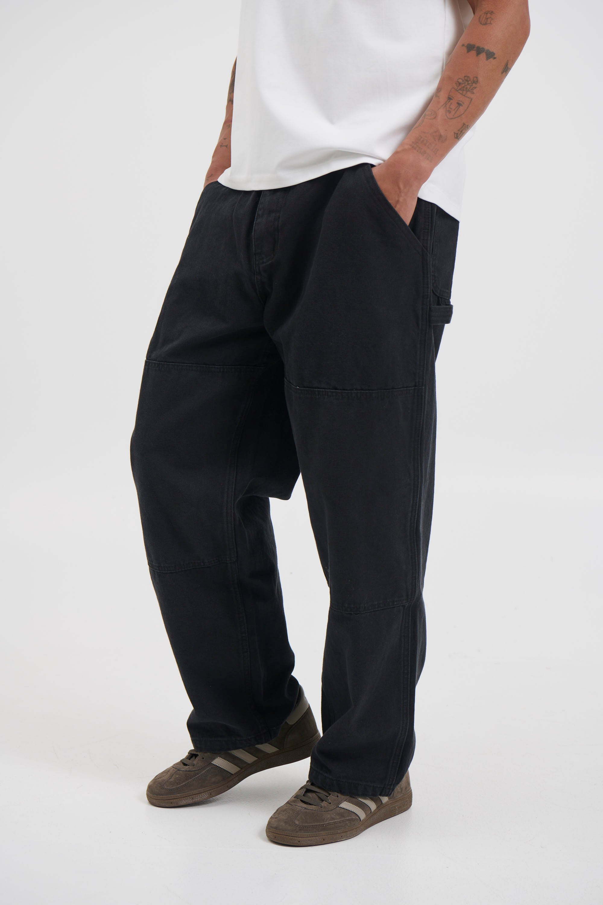 Cotton Drill Pant Black