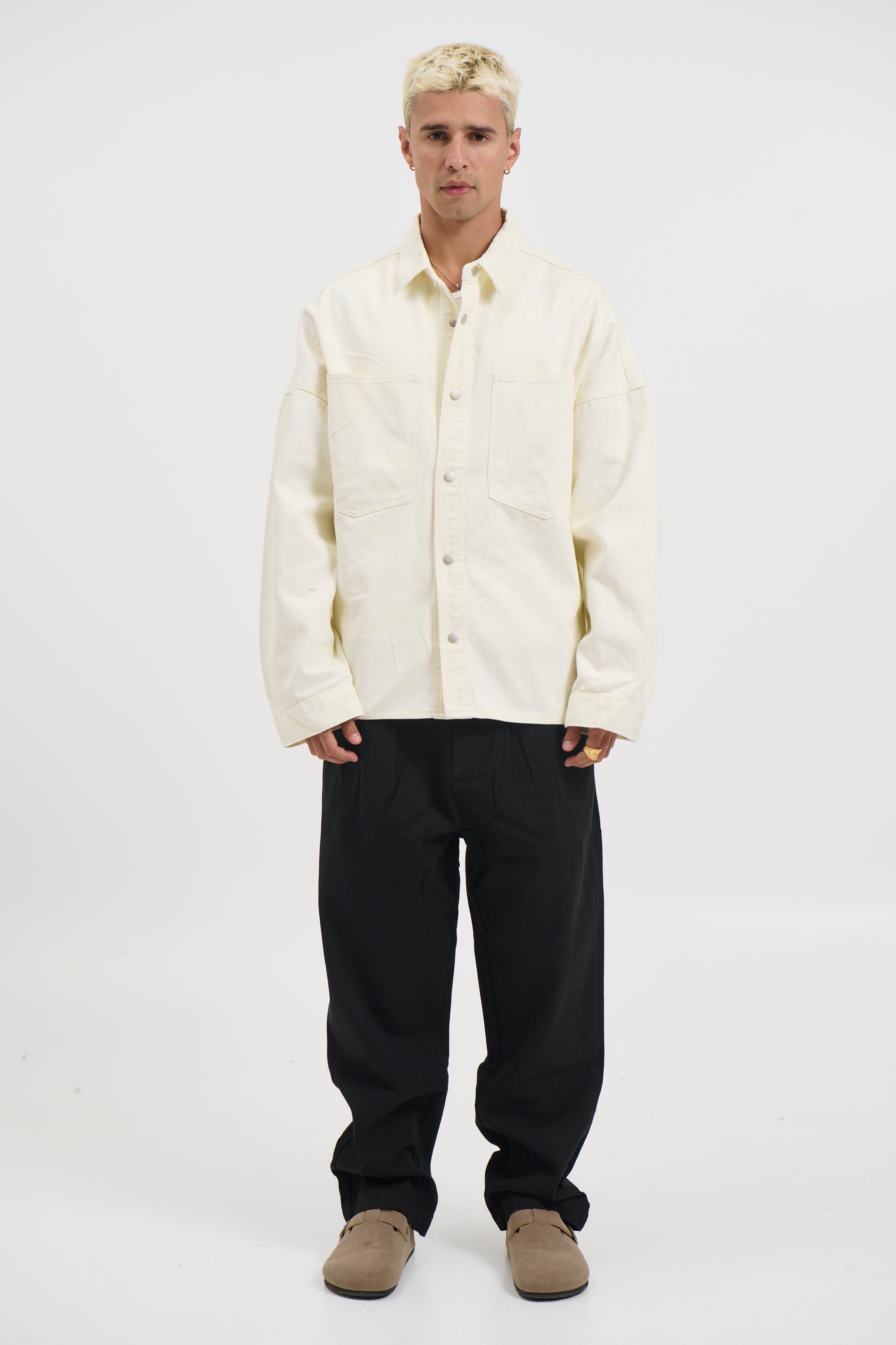 Heavyweight Denim Shirt Ivory