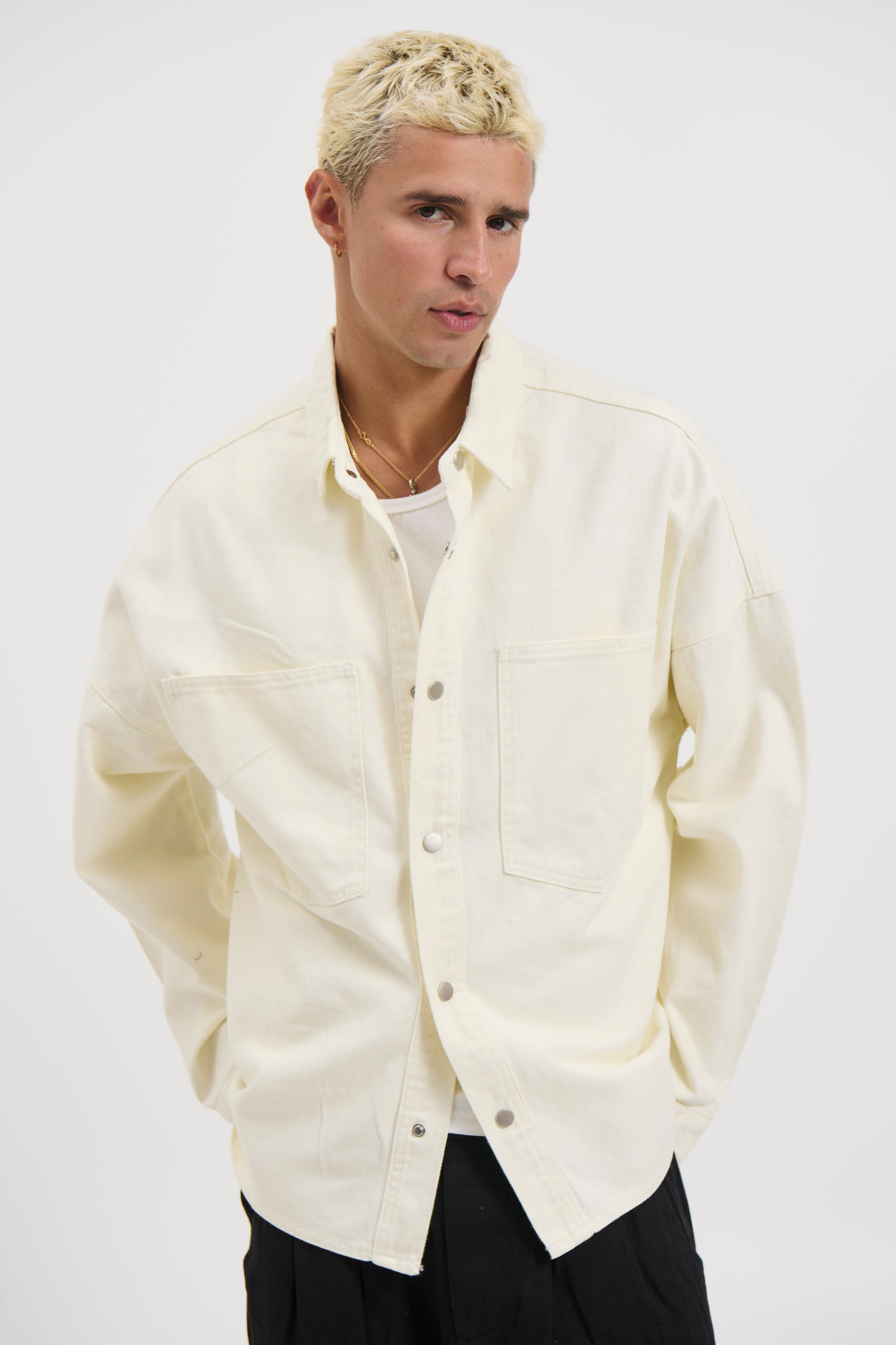 Heavyweight Denim Shirt Ivory