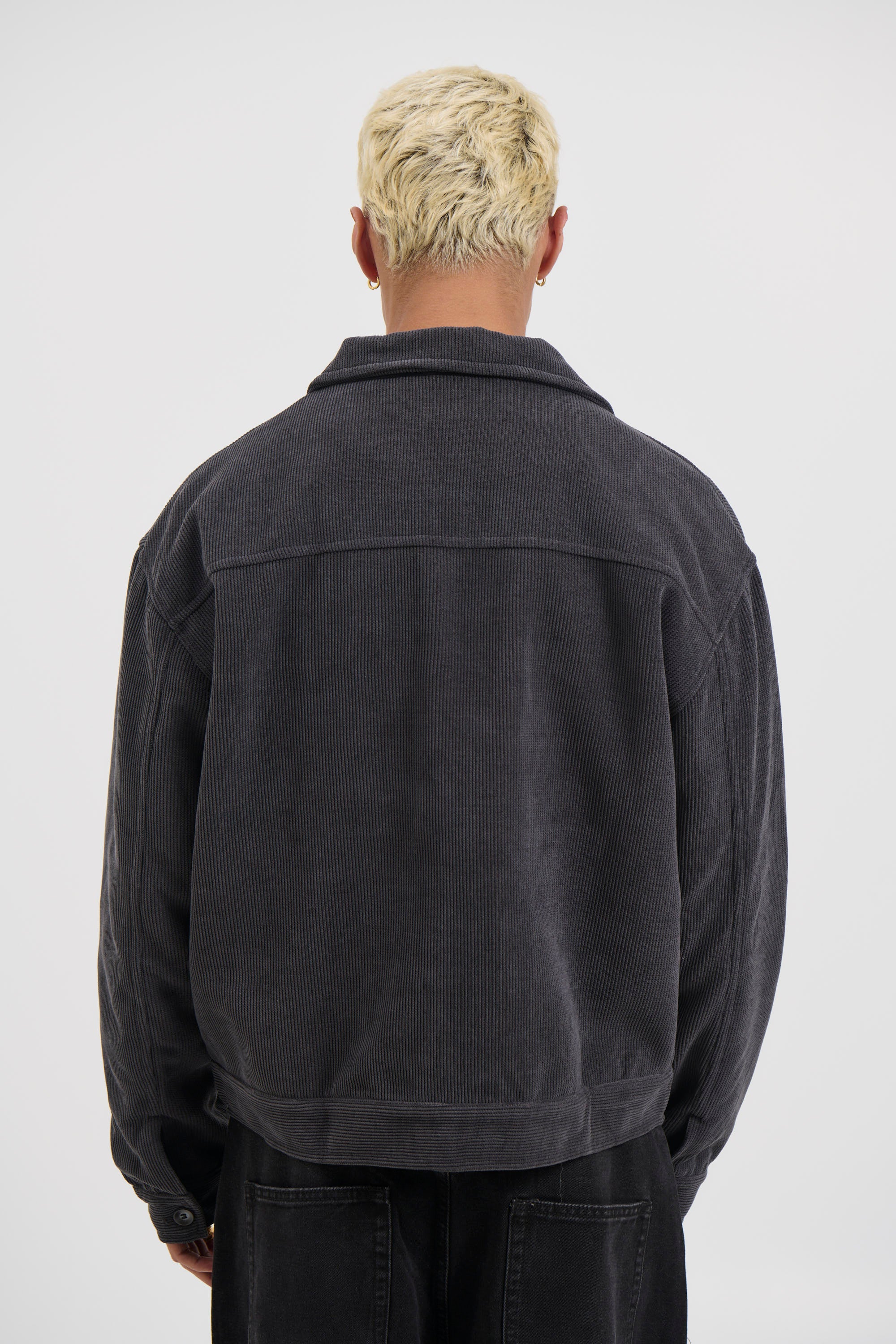 Levi Soft Cord Jacket Dark Grey