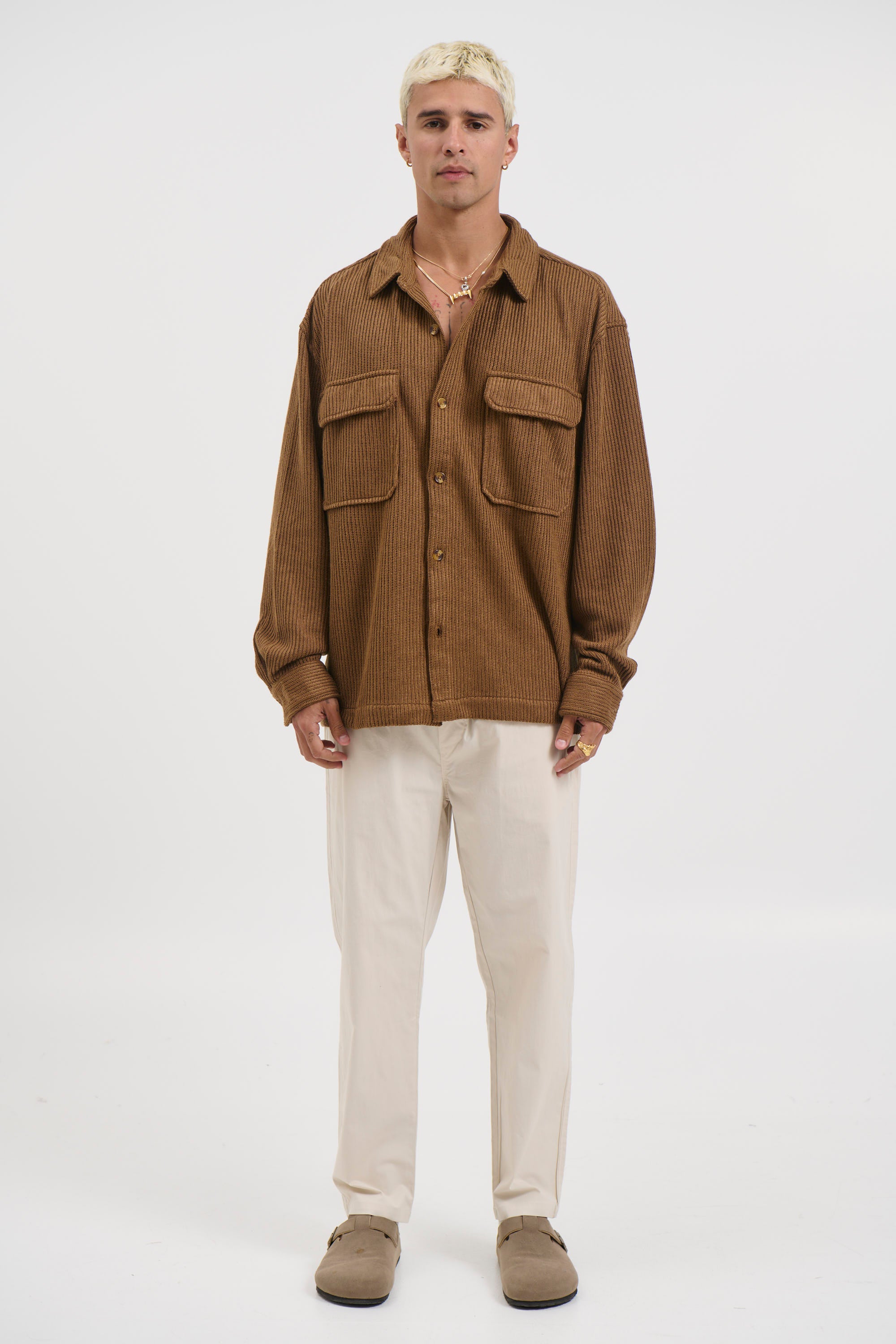 Locky Straight Pant Stone