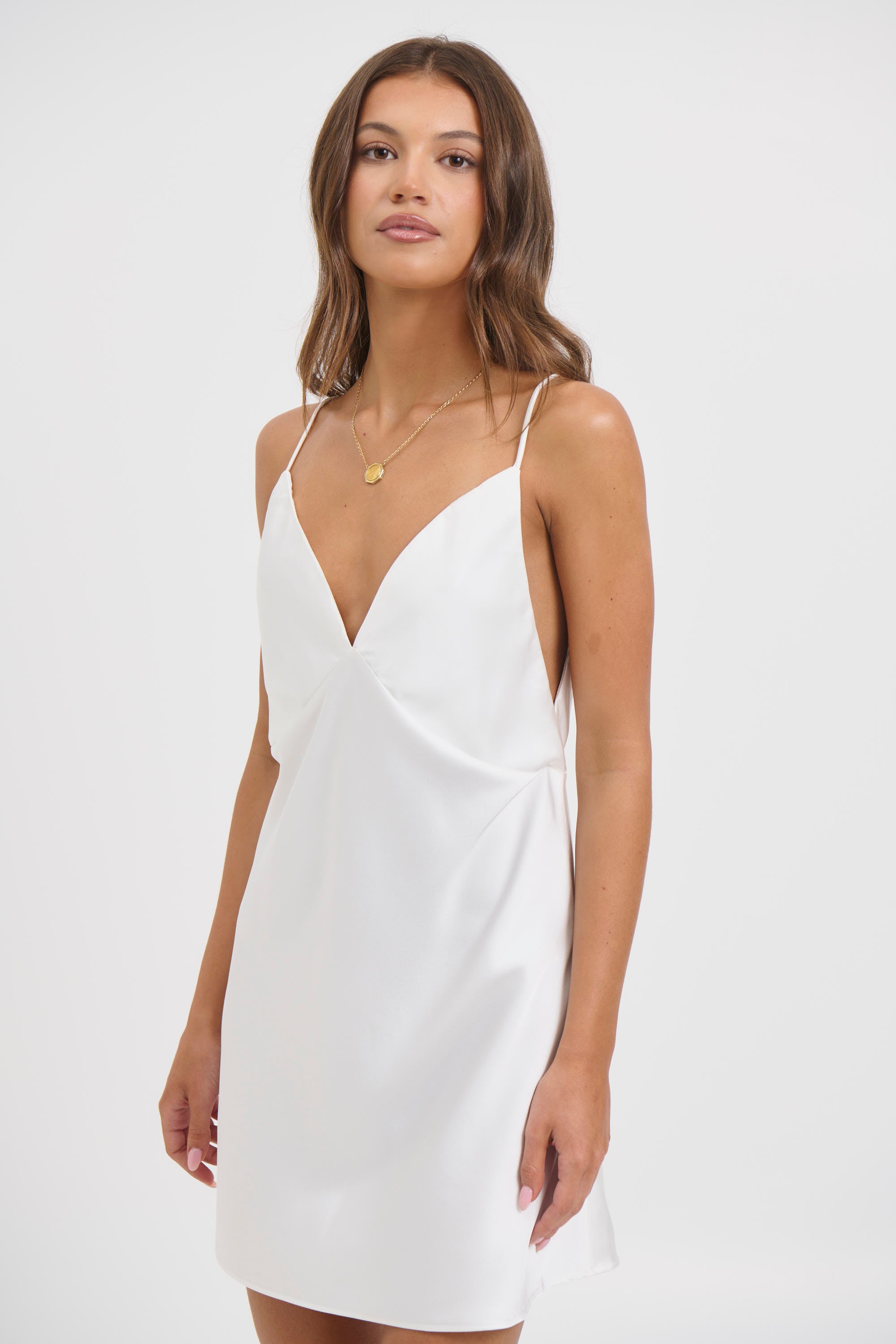 Belly Mini Dress White